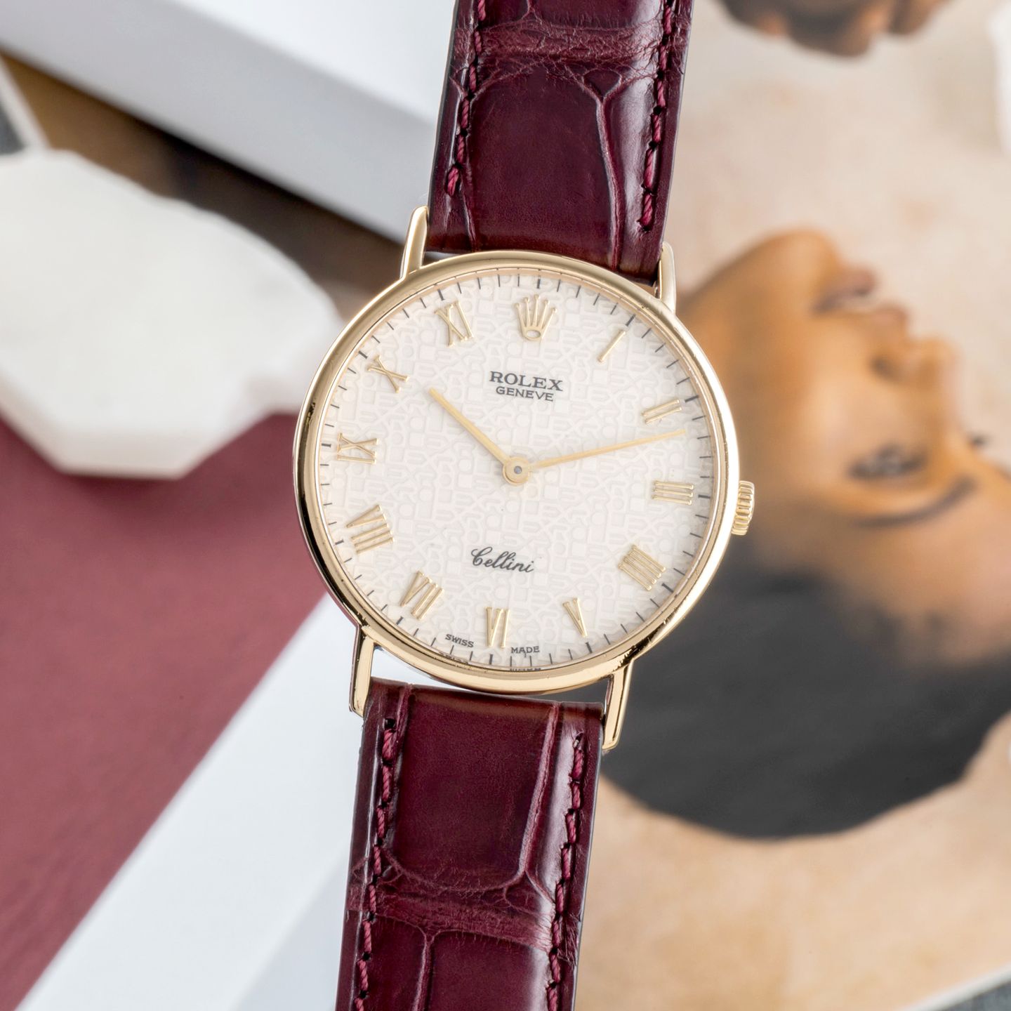 Rolex Cellini 5112 (1995) - 32 mm Yellow Gold case (3/8)