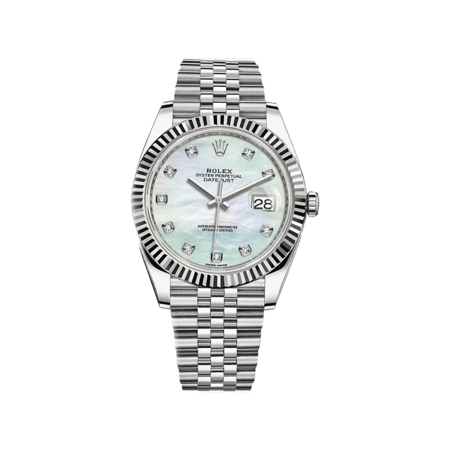 Rolex Datejust 41 126334 (2023) - Pearl dial 41 mm Steel case (1/8)