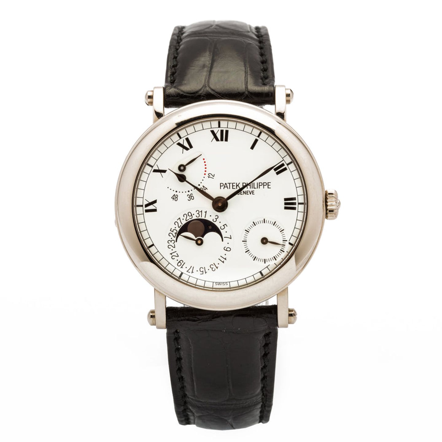 Patek Philippe Complications 5054G (2000) - White dial 36 mm White Gold case (2/7)