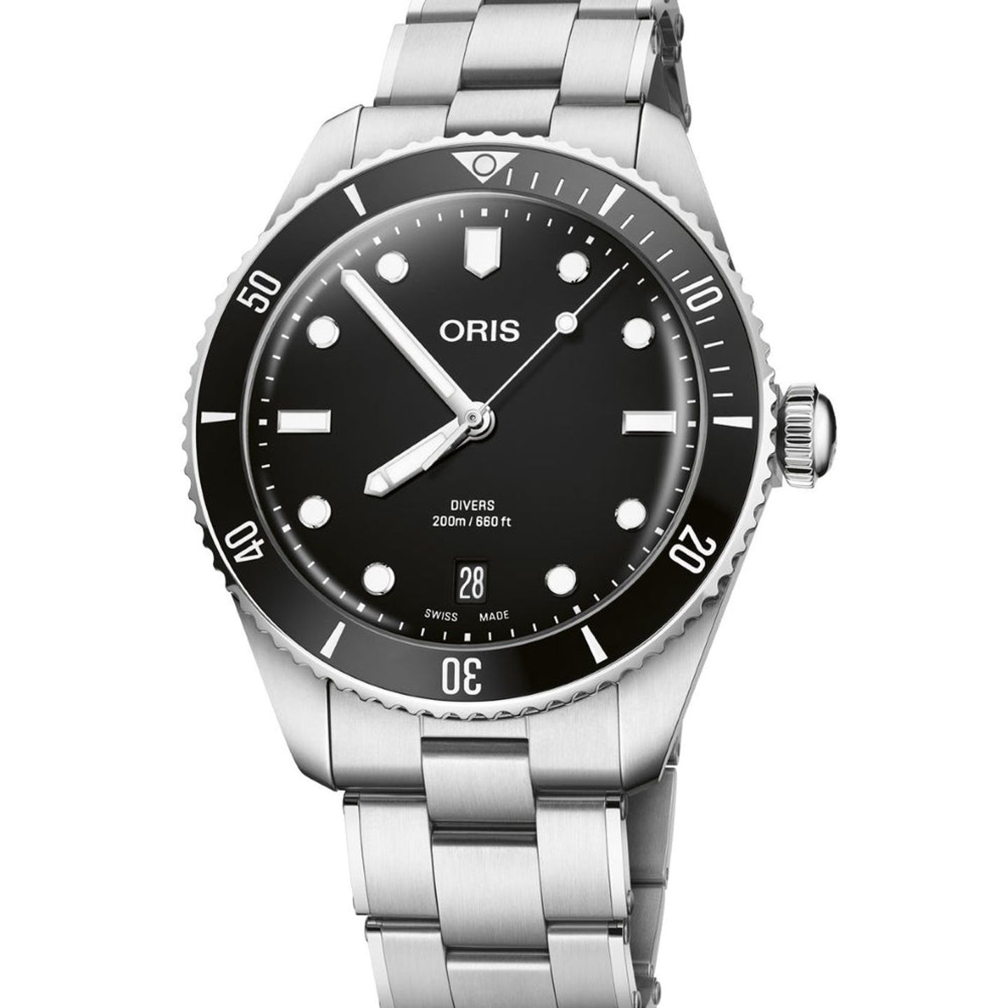Oris Divers 01 733 7795 4054-Set (2026) - Zwart wijzerplaat 39mm Staal (1/1)