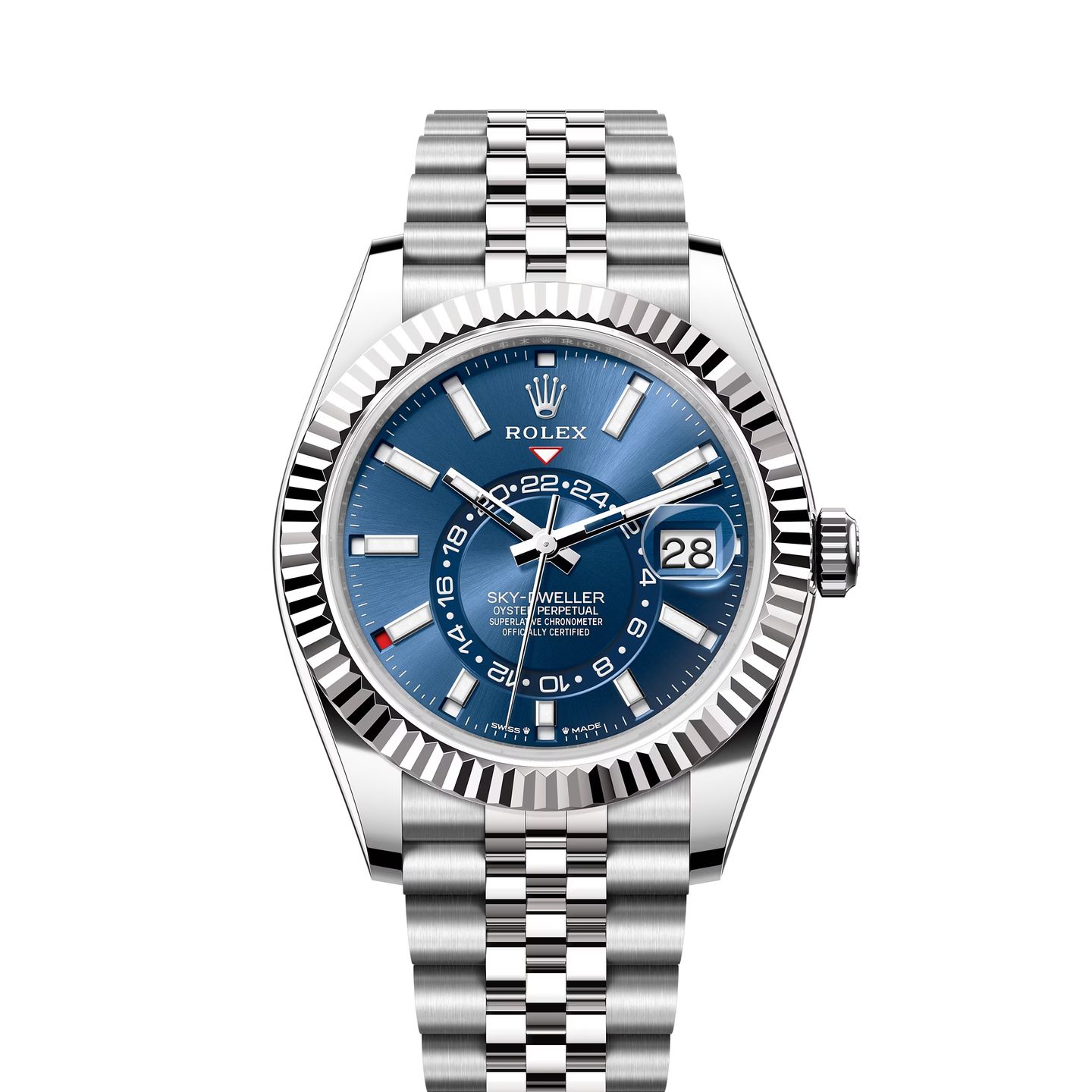 Rolex Sky-Dweller 336934 (2024) - Blauw wijzerplaat 42mm Goud/Staal (1/8)