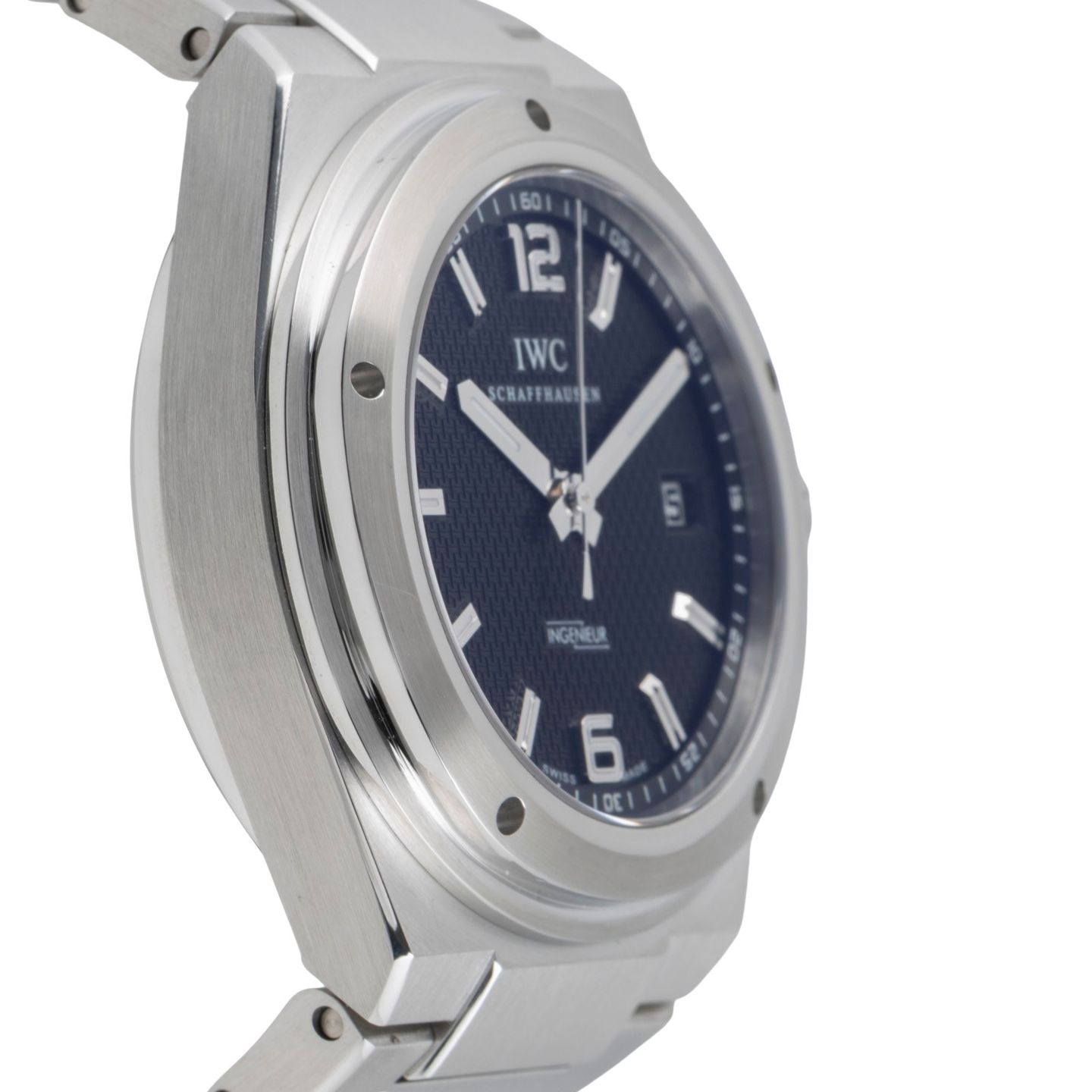 IWC Ingenieur Automatic IW322701 (Onbekend (willekeurig serienummer)) - Zwart wijzerplaat 43mm Staal (7/8)