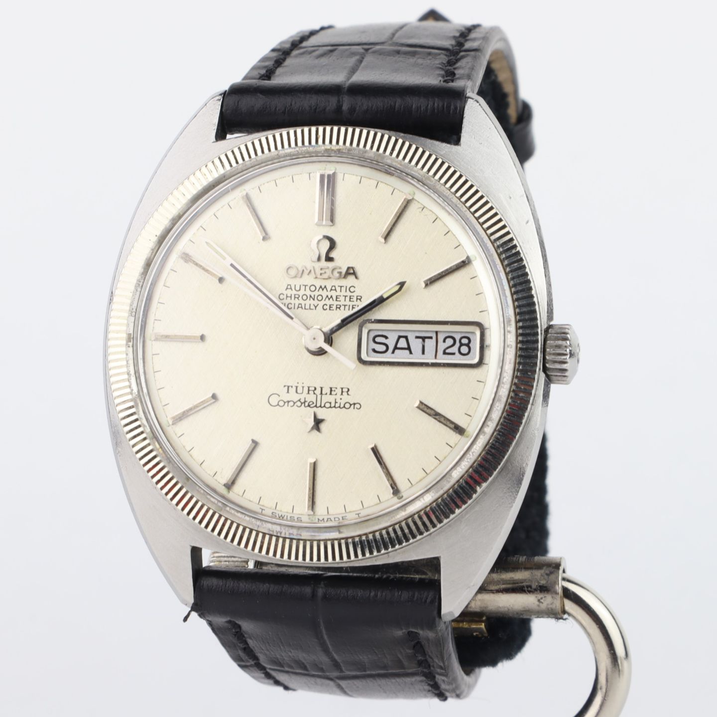 Omega Constellation Day-Date 168.029 (1968) - Silver dial 35 mm Steel case (1/8)