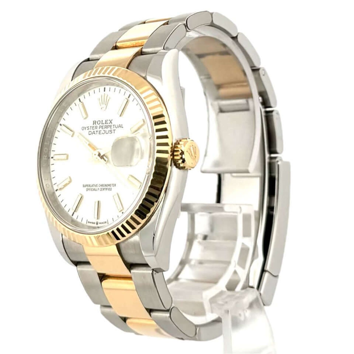 Rolex Datejust 36 126233 (2021) - Wit wijzerplaat 36mm Staal (2/7)