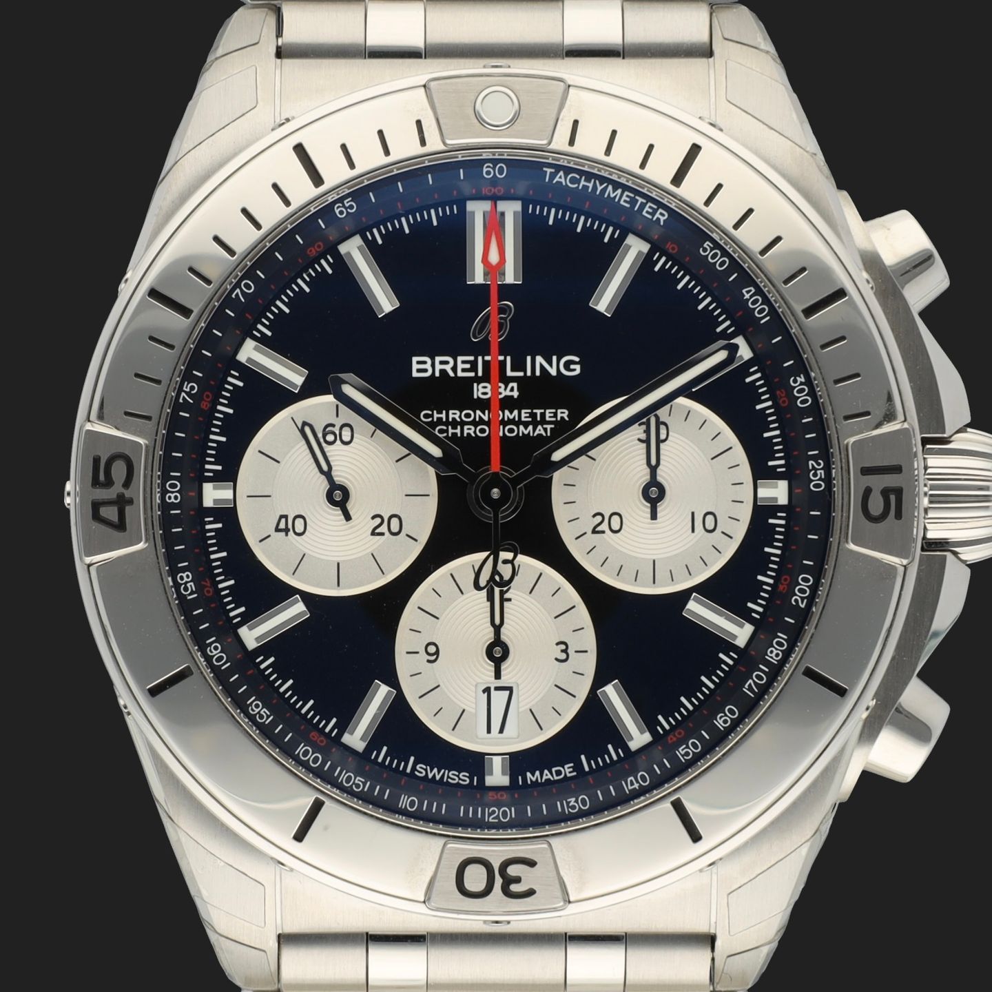 Breitling Chronomat 42 AB0134101B1A1 (2024) - Zwart wijzerplaat 42mm Staal (2/8)