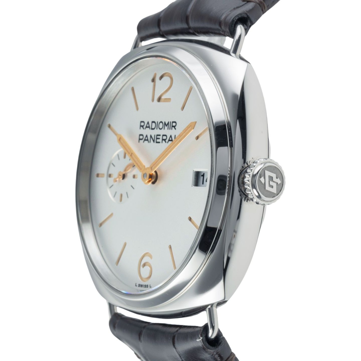 Panerai Luminor PAM01404 (Onbekend (willekeurig serienummer)) - Blauw wijzerplaat 40mm Staal (6/8)