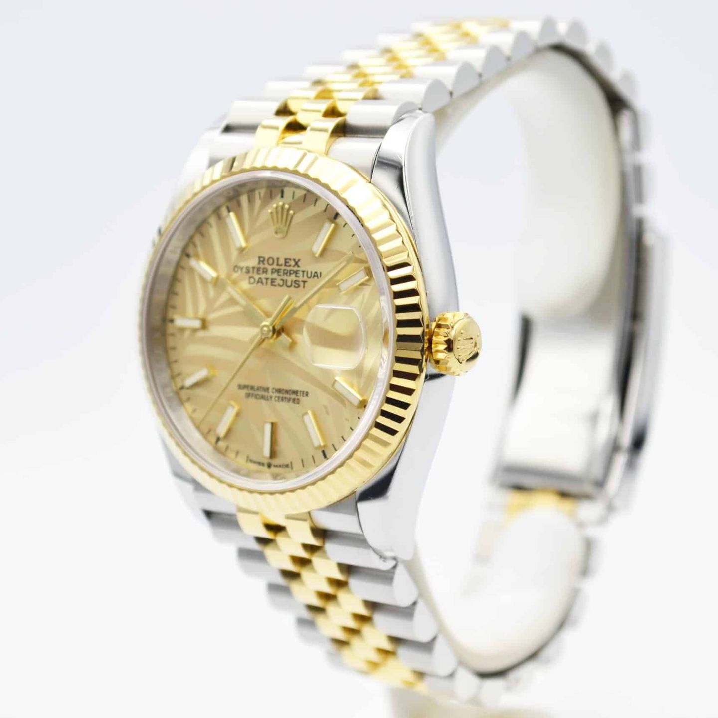 Rolex Datejust 36 126233 (2022) - 36mm Goud/Staal (2/7)