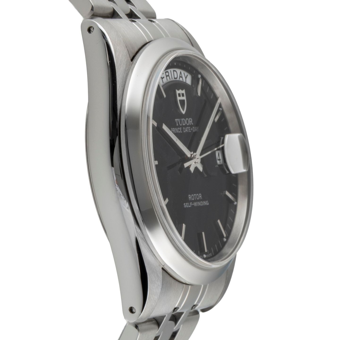 Tudor Prince Date 76200 (2005) - Black dial 36 mm Steel case (7/8)