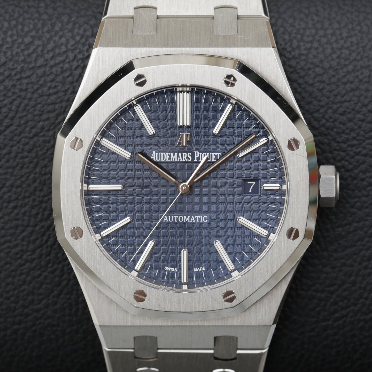 Audemars Piguet Royal Oak Selfwinding 15400ST.OO.1220ST.01 (2018) - Blauw wijzerplaat 41mm Staal (1/7)