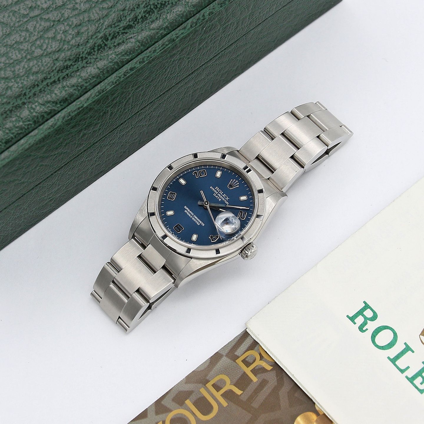 Rolex Oyster Perpetual Date 15210 (Unknown (random serial)) - 34 mm Steel case (1/6)