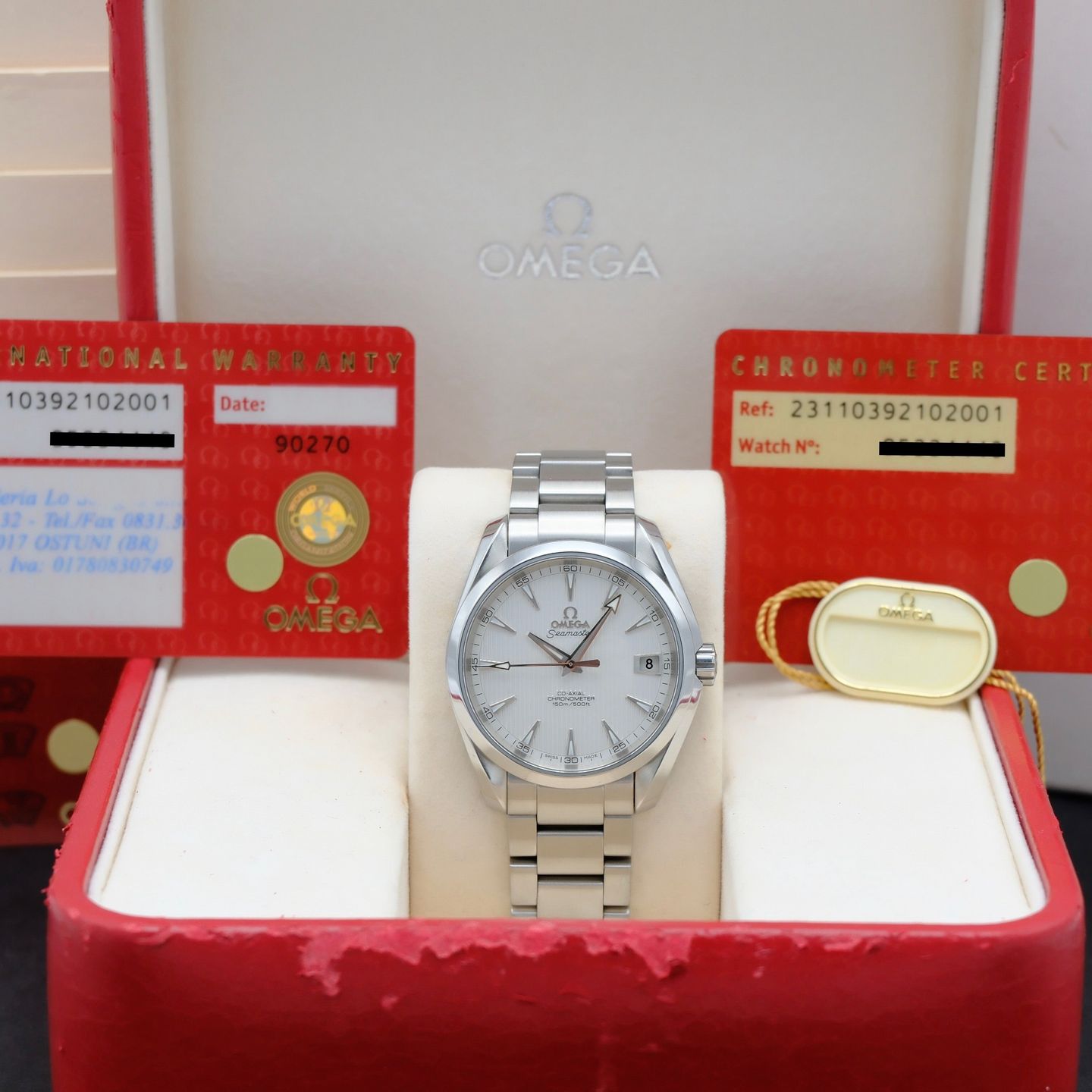 Omega Seamaster Aqua Terra 231.10.39.21.02.001 (2014) - Silver dial 39 mm Steel case (3/8)