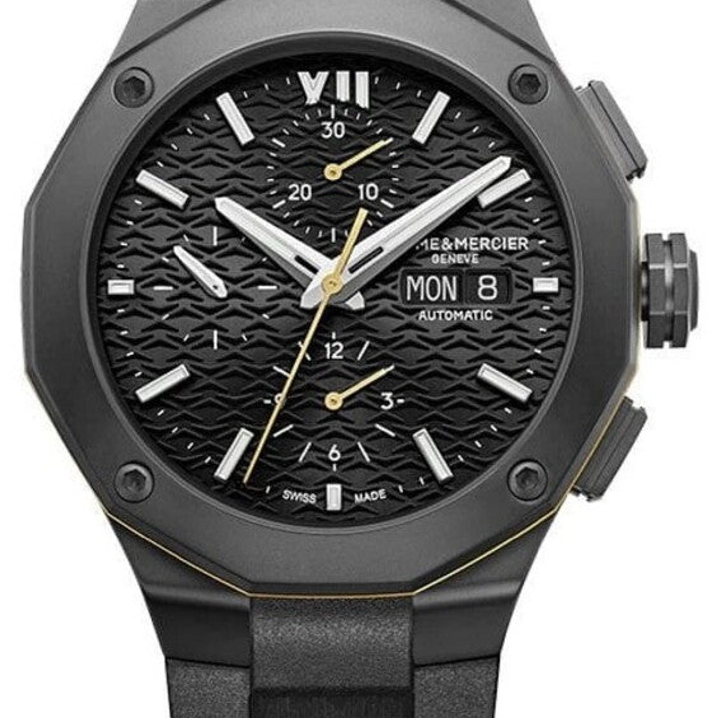 Baume & Mercier Riviera M0A10625 (2026) - Zwart wijzerplaat 43mm Staal (1/1)