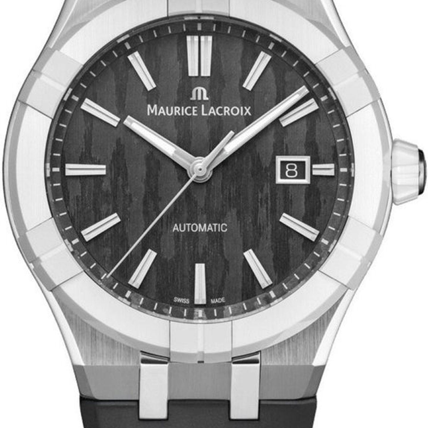 Maurice Lacroix Aikon AC6008-SSL70-330-2 (2026) - Zwart wijzerplaat 43mm Staal (1/1)