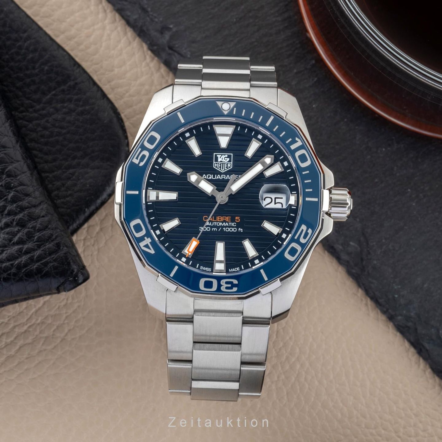 TAG Heuer Aquaracer 300M WAY211C.BA0928 (Unknown (random serial)) - Blue dial 41 mm Steel case (3/8)