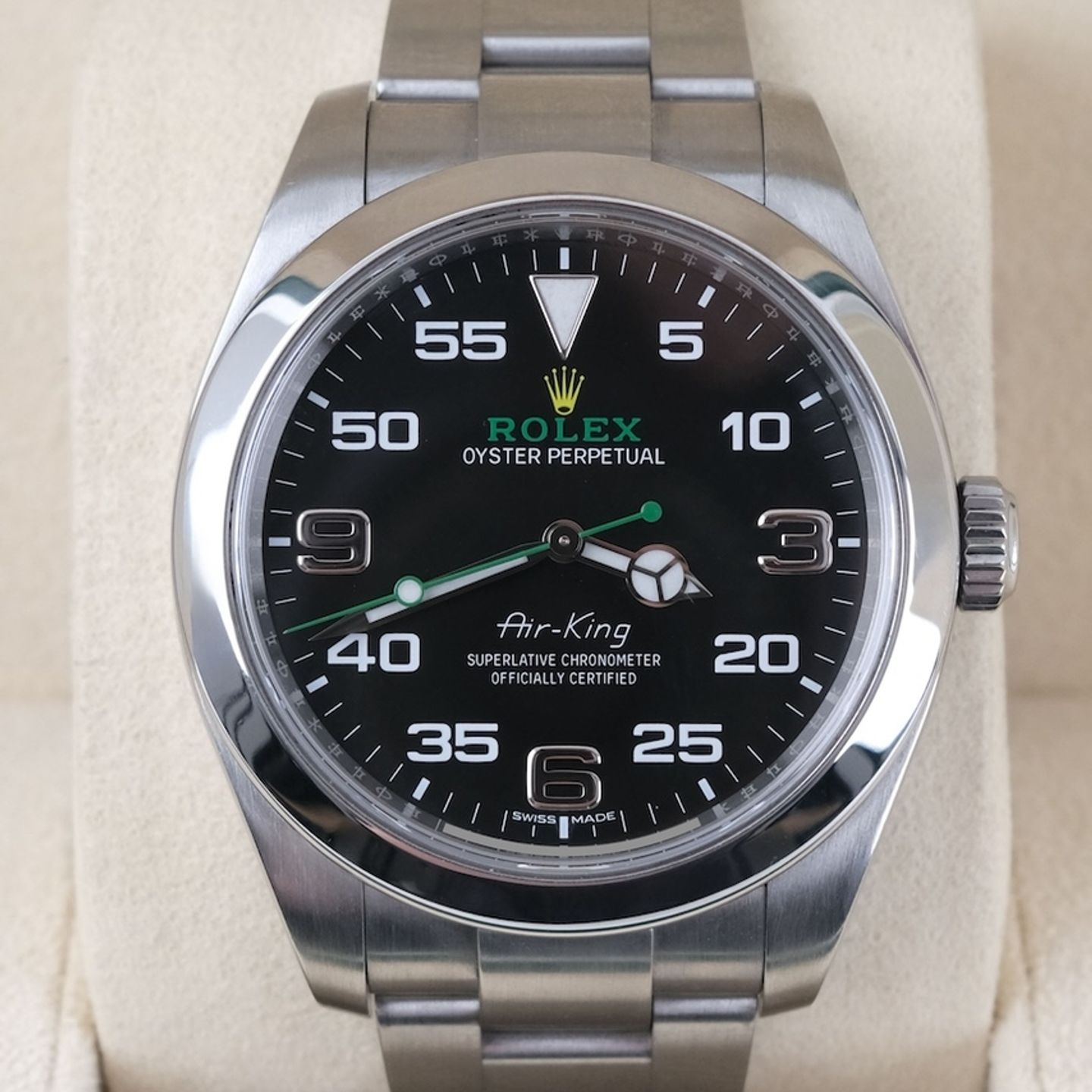Rolex Air-King 116900 (2018) - Zwart wijzerplaat 40mm Staal (2/8)
