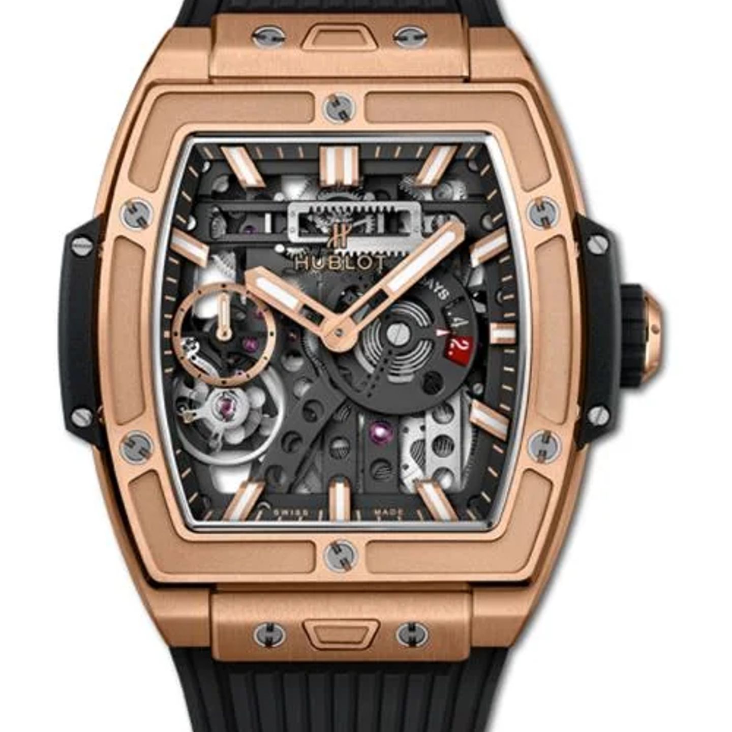 Hublot Spirit of Big Bang Meca-10 614.OX.1180.RX (2026) - Transparent dial 45 mm Rose Gold case (1/1)