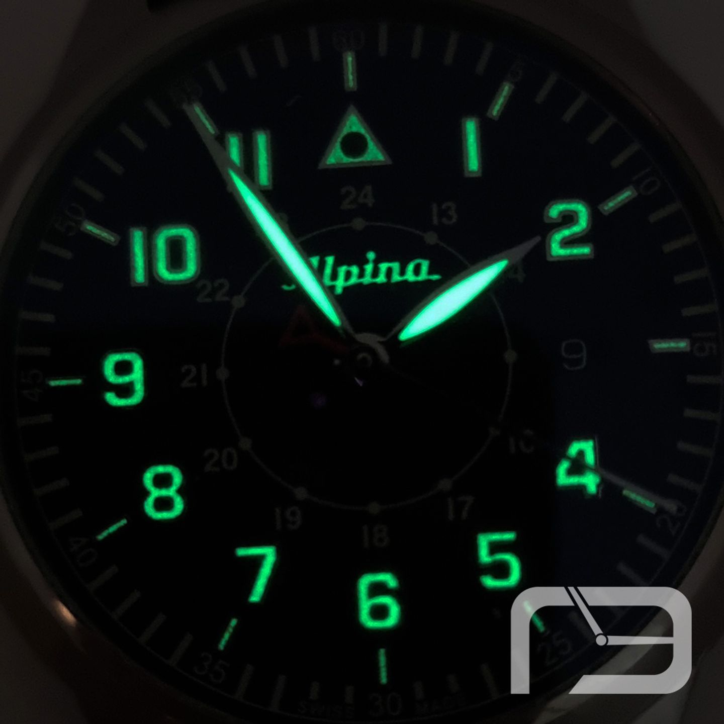 Alpina Startimer AL-525NBG4SH6 (2024) - Zwart wijzerplaat 44mm Staal (5/8)