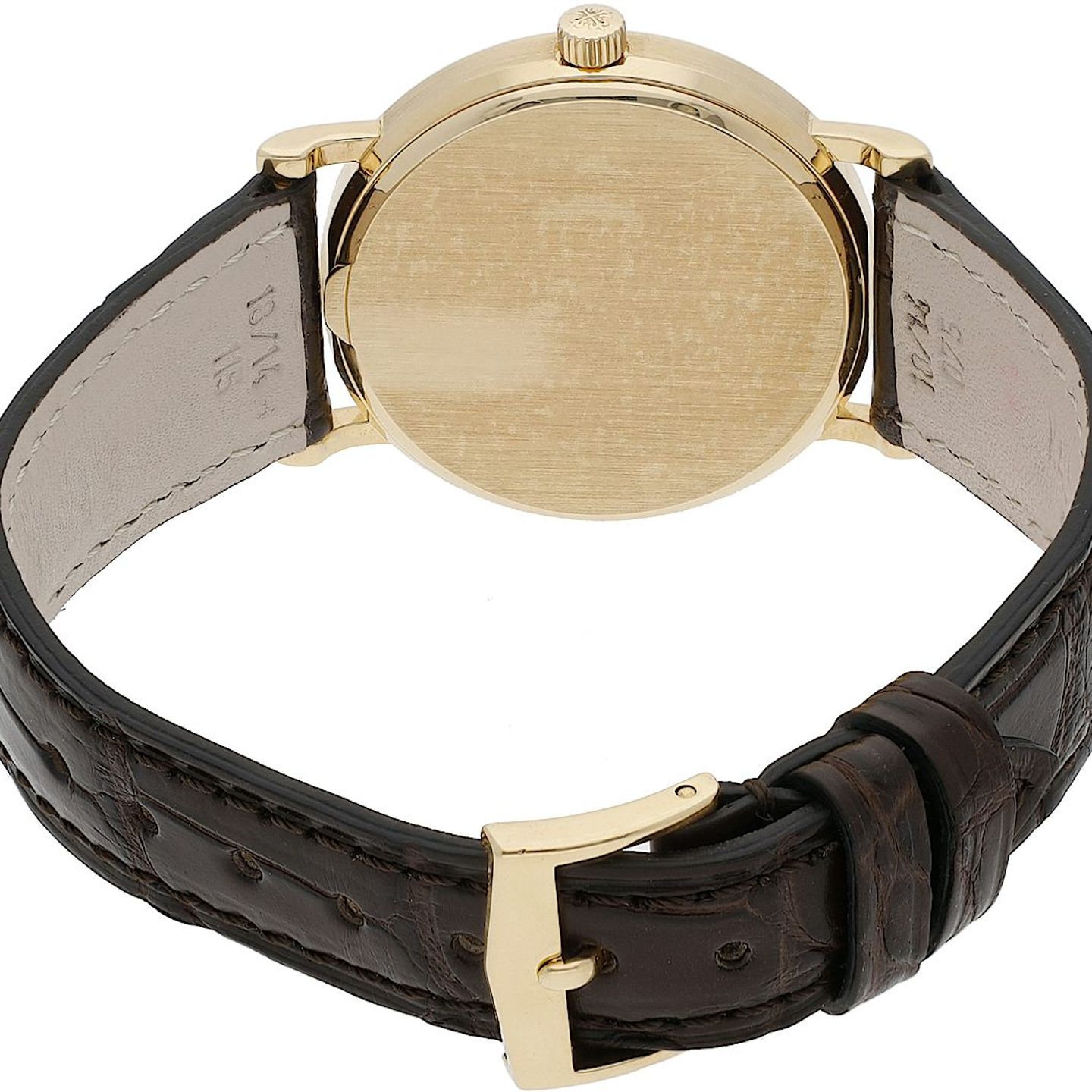 Patek Philippe Calatrava 3802/200 (Unknown (random serial)) - White dial 34 mm Yellow Gold case (5/5)