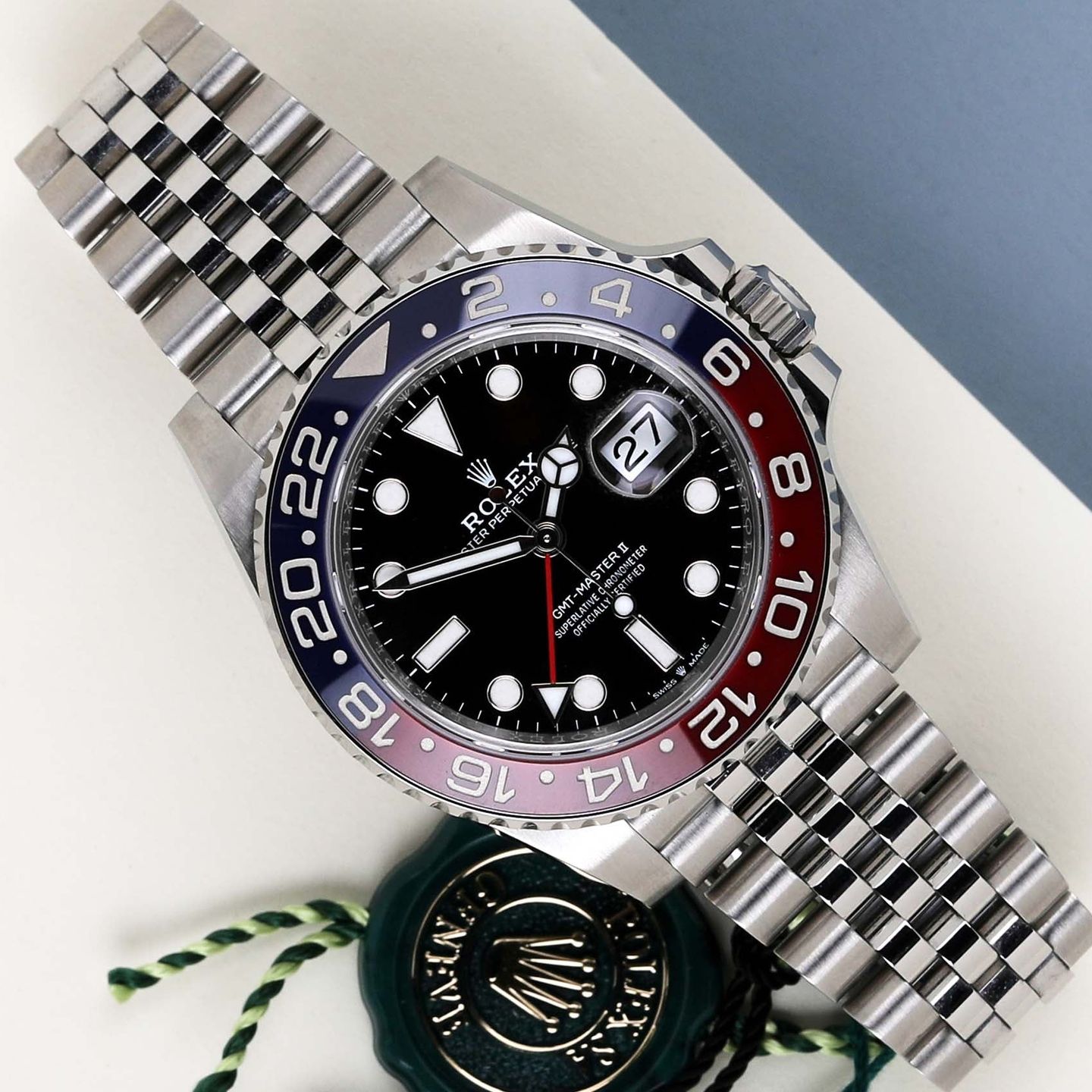 Rolex GMT-Master II 126710BLRO (2022) - Zwart wijzerplaat 40mm Staal (1/8)