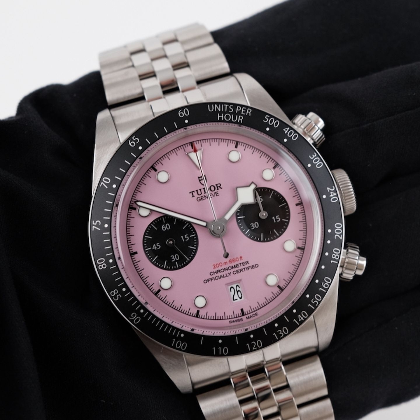 Tudor Black Bay Chrono 79360N (2024) - Pink dial 41 mm Steel case (3/8)