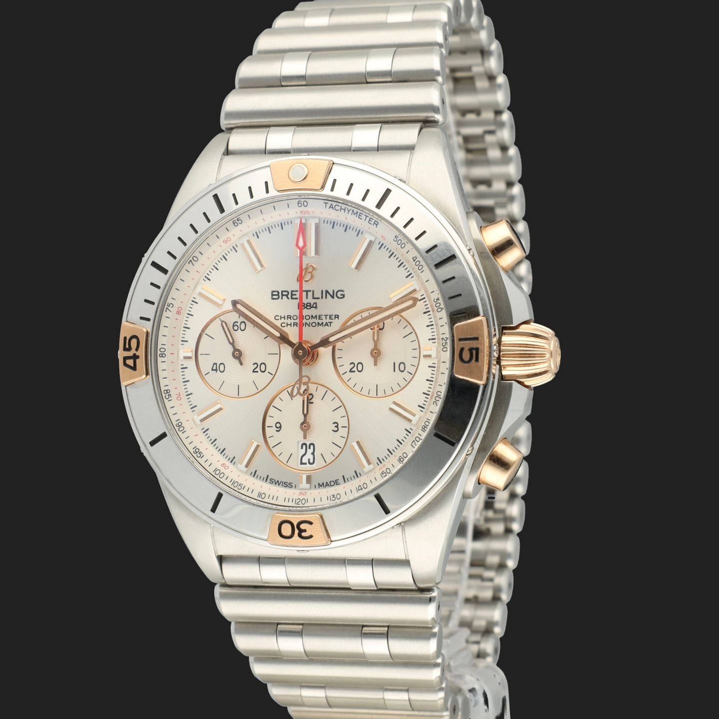 Breitling Chronomat 42 IB0134101G1A1 (2023) - Zilver wijzerplaat 42mm Staal (1/8)