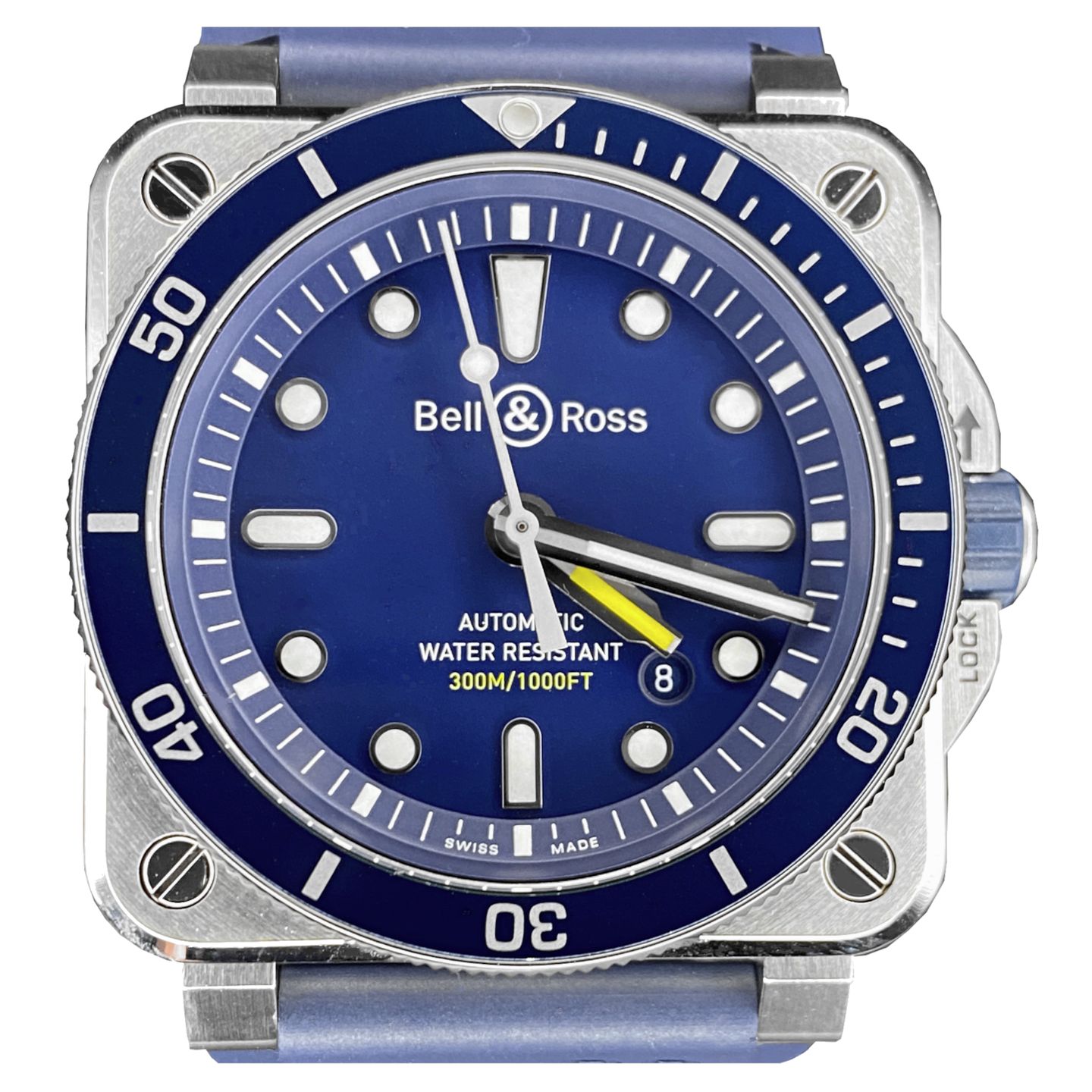 Bell & Ross BR 03-92 Steel BR0392-D-BU-ST/SRB (2024) - Blauw wijzerplaat 42mm Staal (1/2)