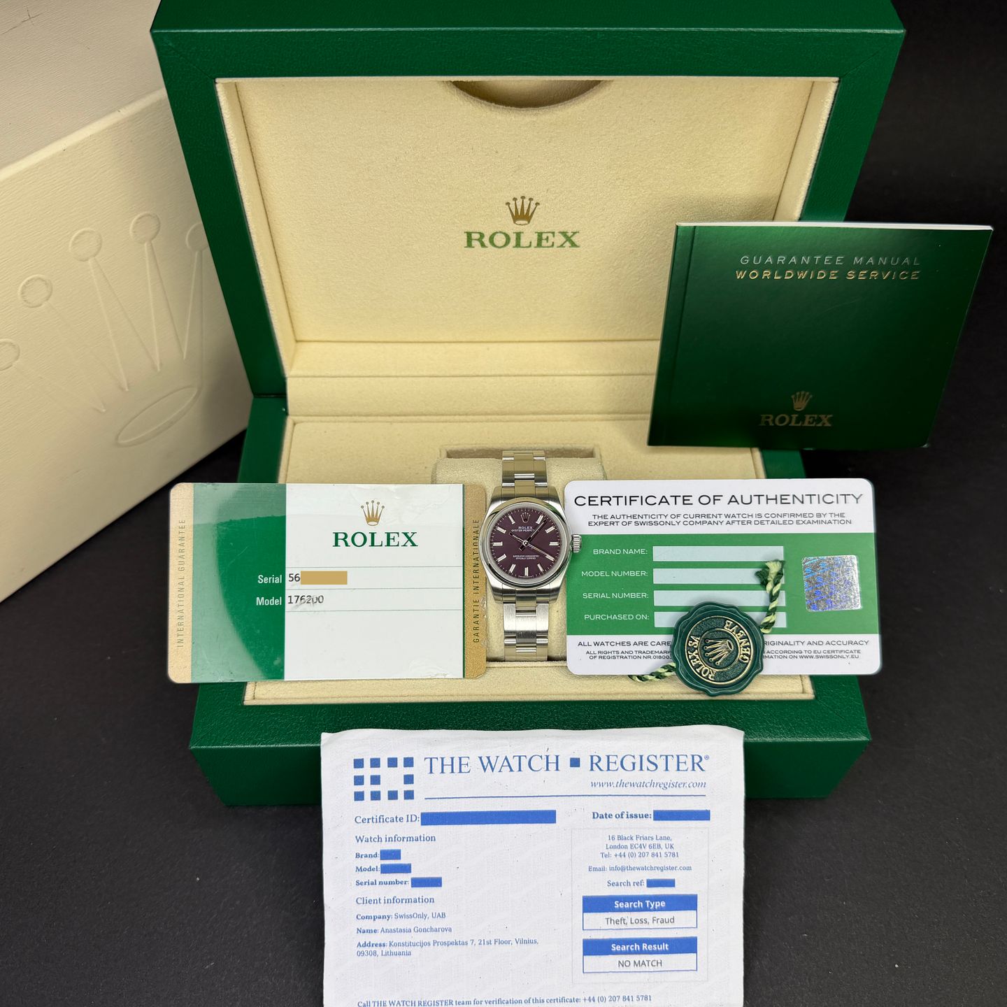 Rolex Oyster Perpetual 26 176200 (2018) - 26mm Staal (3/8)