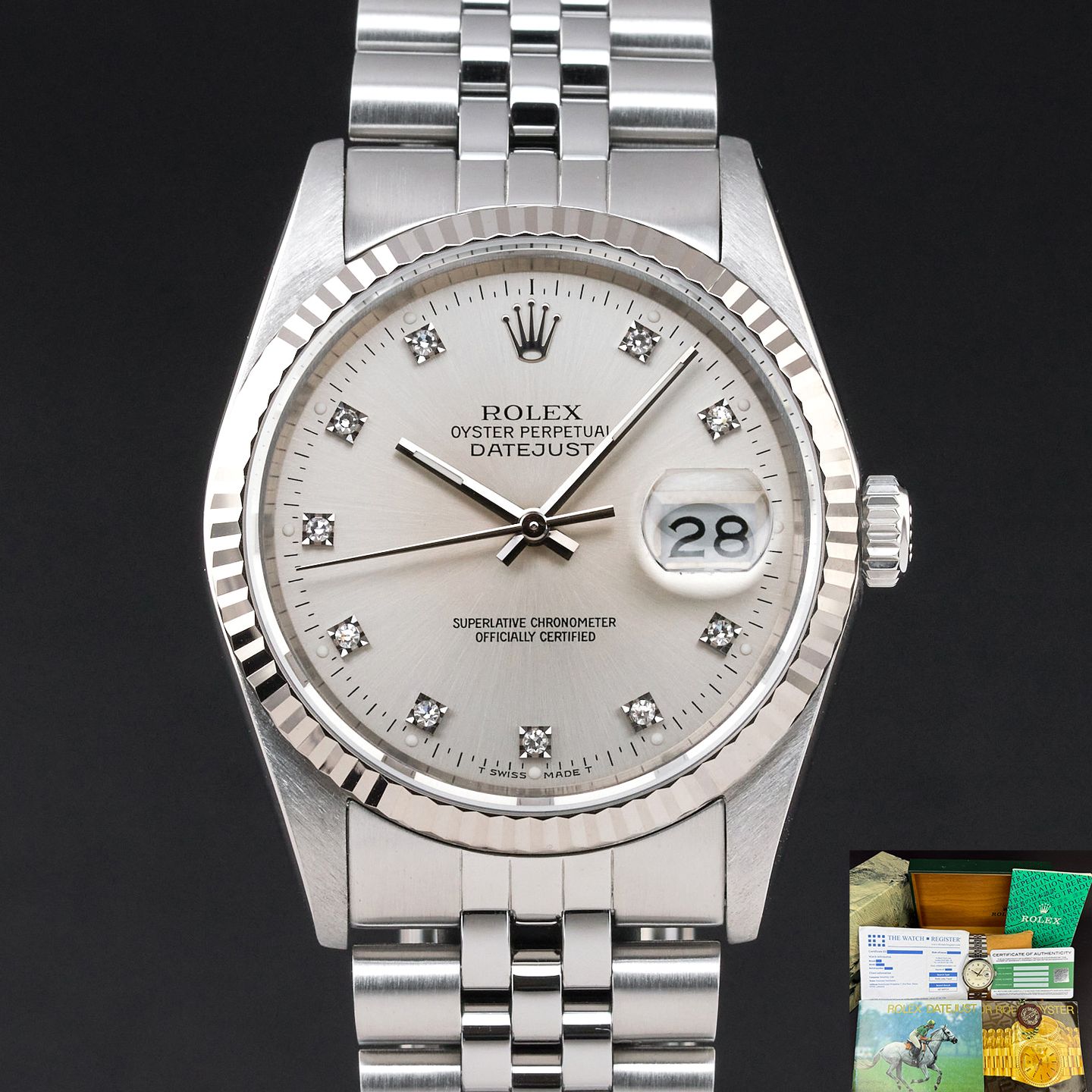 Rolex Datejust 36 16234 (1989) - 36mm Staal (1/8)