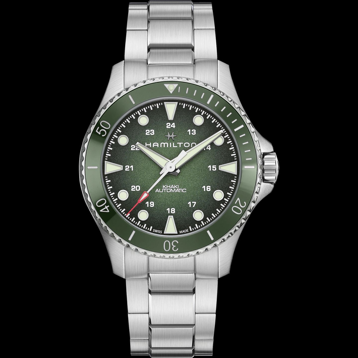 Hamilton Khaki Navy H82525160 (2024) - Green dial 43 mm Steel case (6/6)