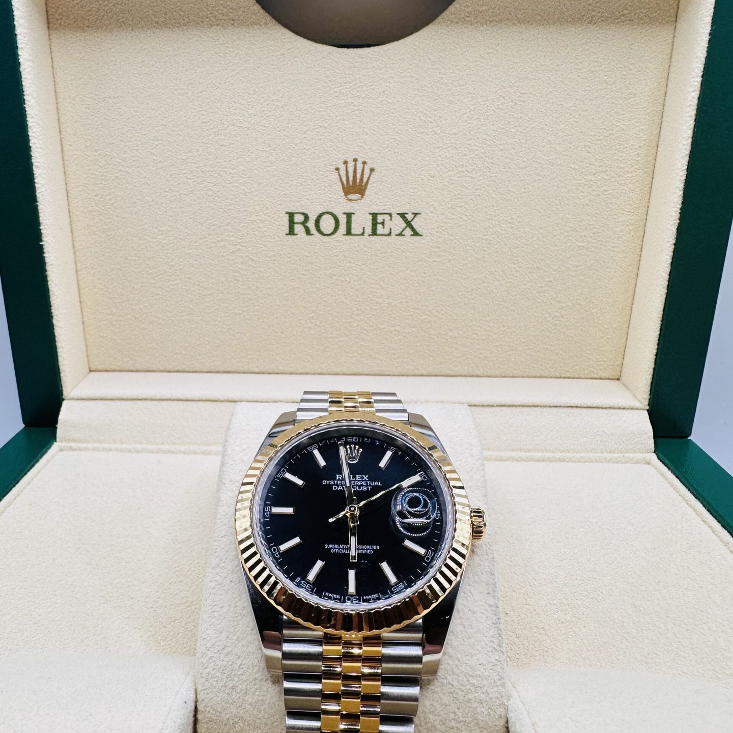 Rolex Datejust 41 126333 (2024) - Black dial 41 mm Gold/Steel case (3/5)