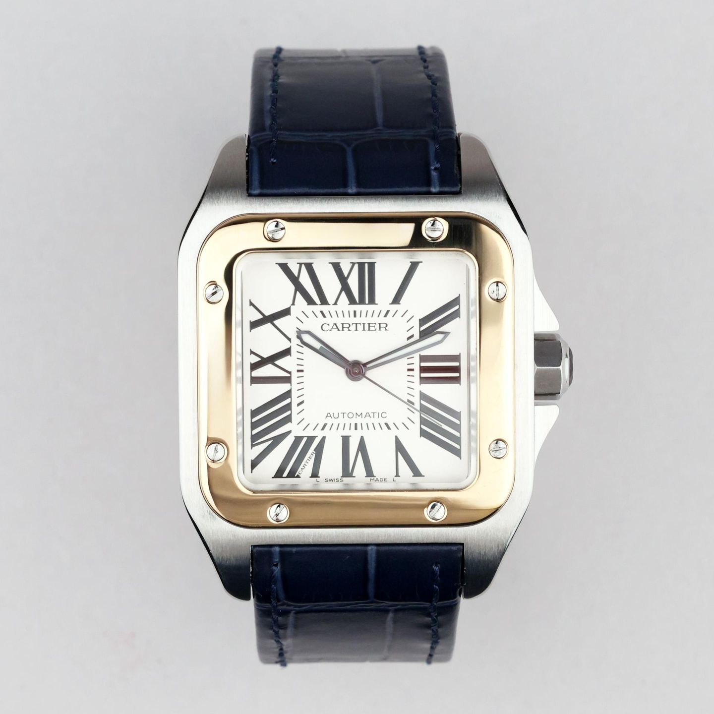 Cartier Santos 100 2656 (Onbekend (willekeurig serienummer)) - 38mm Staal (1/8)