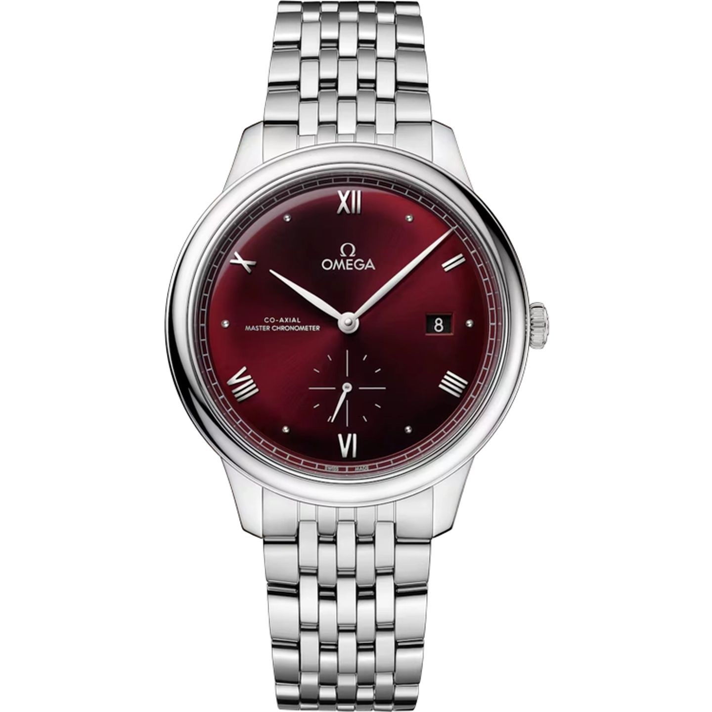 Omega De Ville 434.10.41.20.11.001 (2025) - Rood wijzerplaat 41mm Staal (1/1)