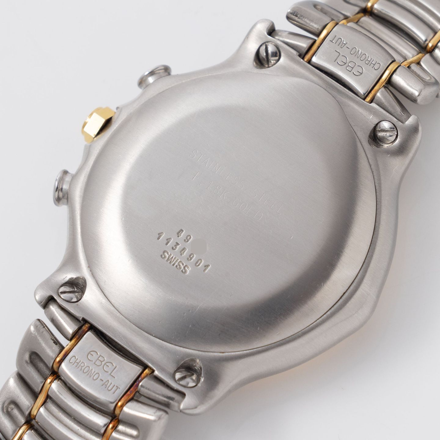 Ebel 1911 1134901 (1980) - White dial 38 mm Gold/Steel case (8/8)