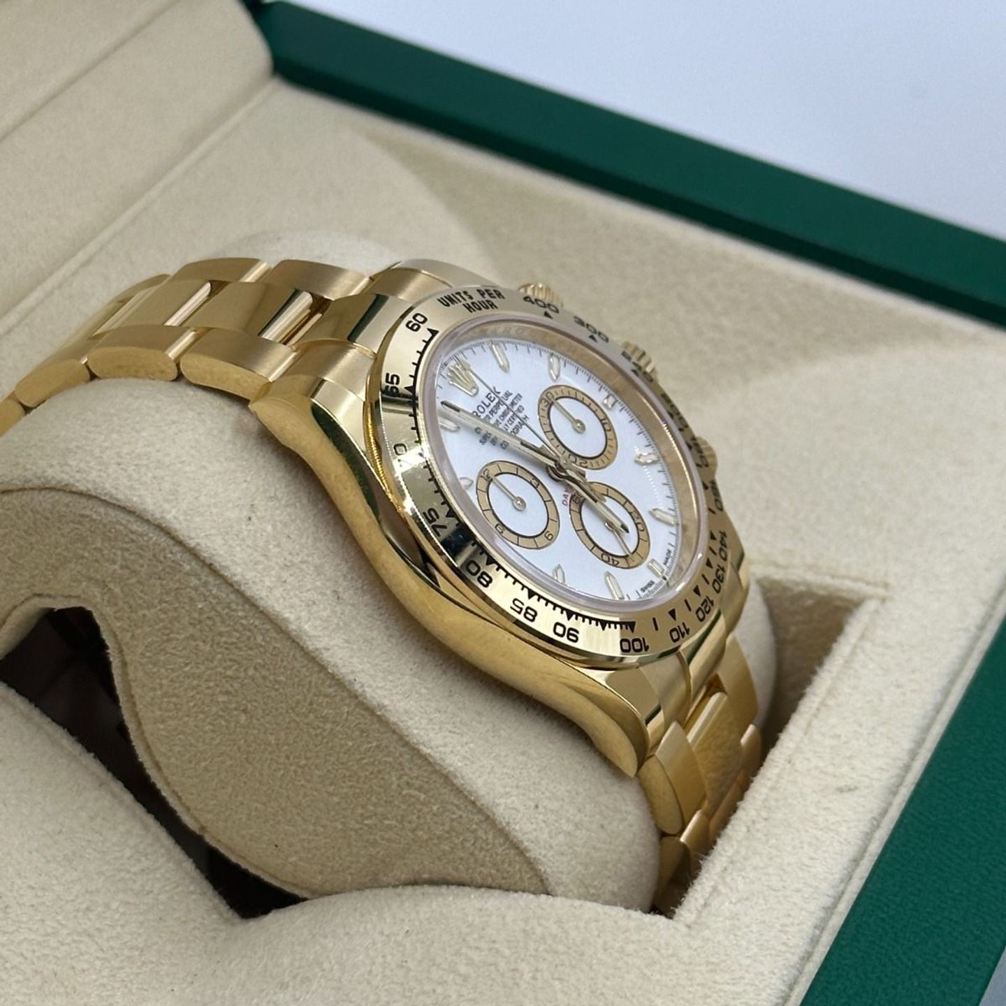 Rolex Daytona 126508 (2024) - Wit wijzerplaat 40mm Geelgoud (6/8)