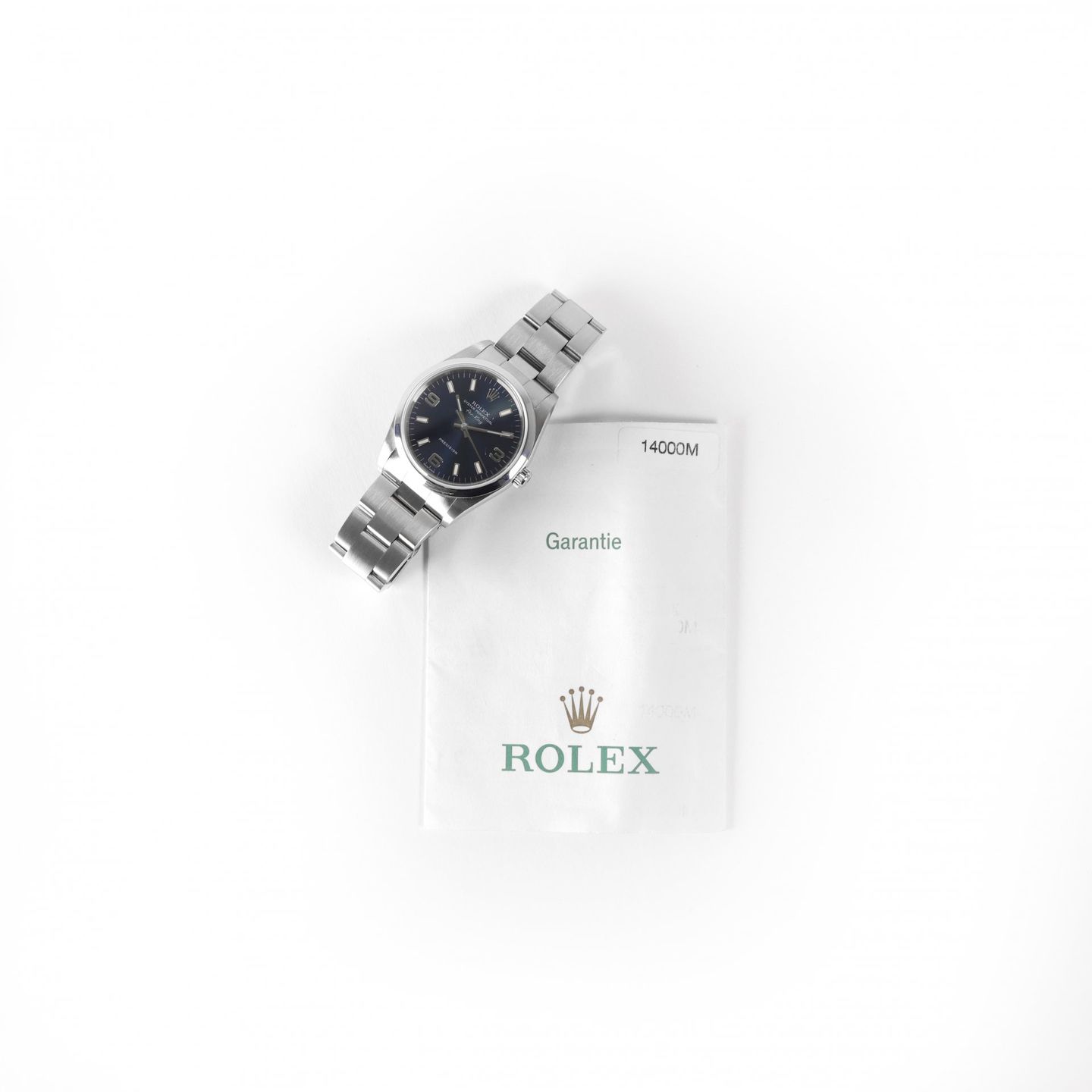Rolex Air-King 14000M (2005) - Blue dial 34 mm Steel case (6/6)