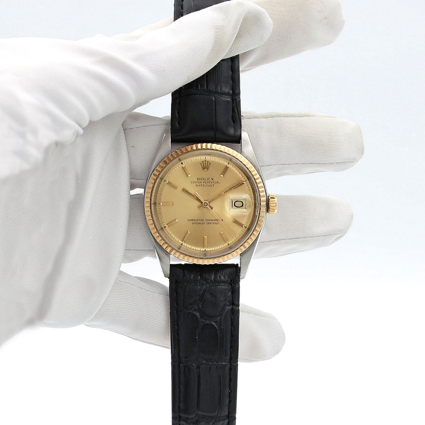 Rolex Datejust 1601 (Onbekend (willekeurig serienummer)) - Champagne wijzerplaat 36mm Staal (3/4)