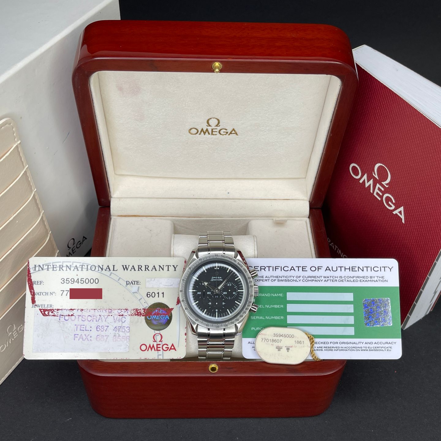 Omega Speedmaster Broad Arrow 3594.50 (Onbekend (willekeurig serienummer)) - Zwart wijzerplaat 42mm Staal (2/6)