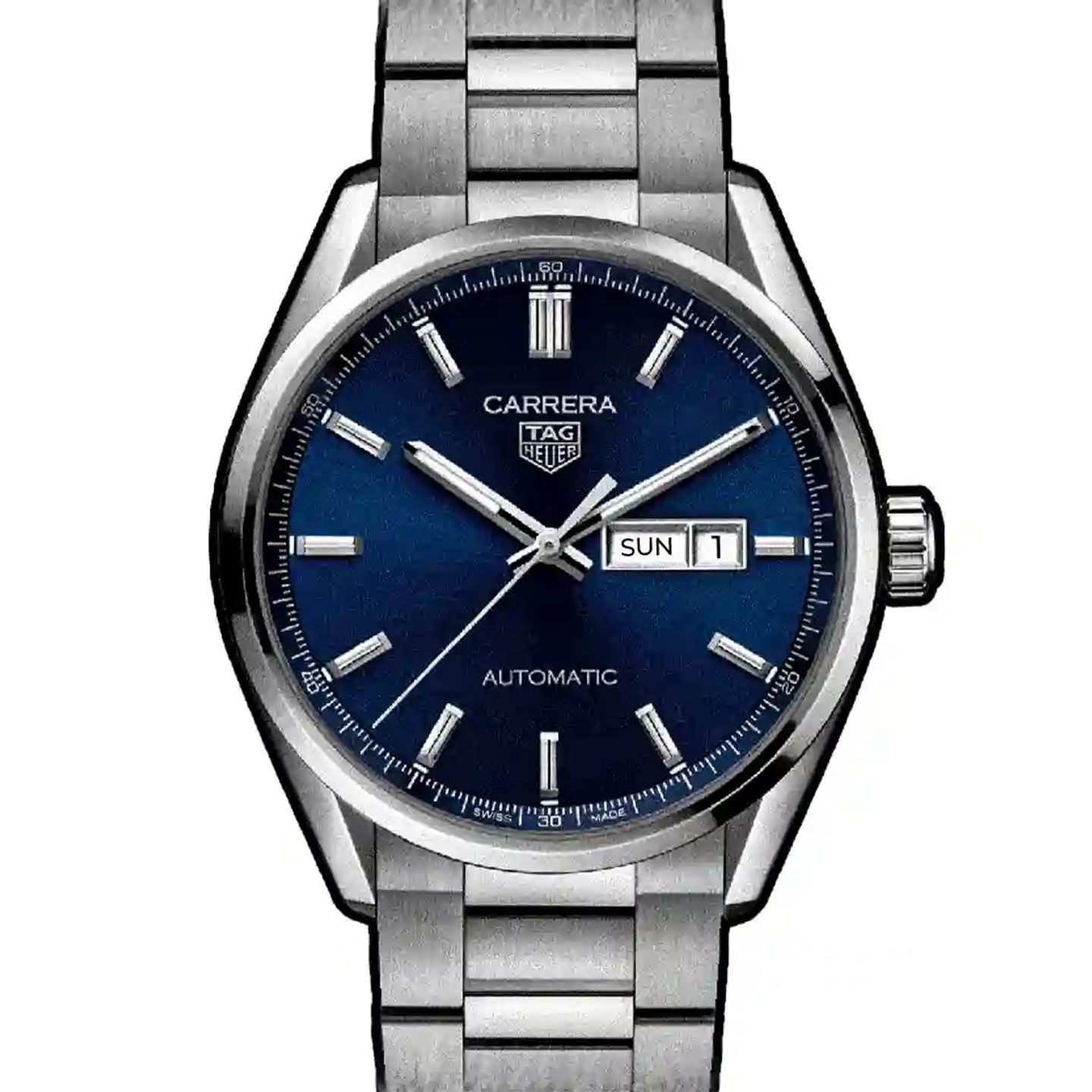 TAG Heuer Carrera Calibre 5 WBN2012.BA0640 (2025) - Blauw wijzerplaat 41mm Staal (1/3)