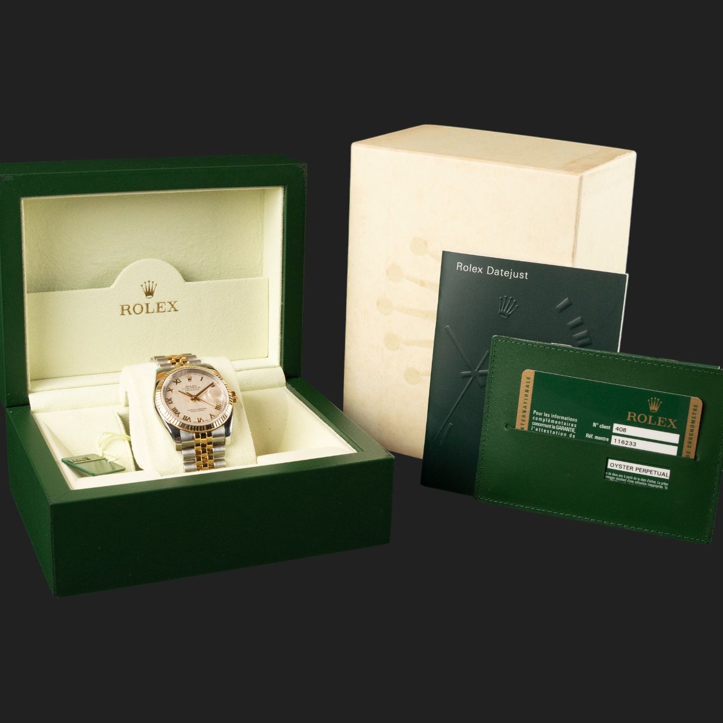 Rolex Datejust 36 116233 (2010) - 36mm Goud/Staal (8/8)