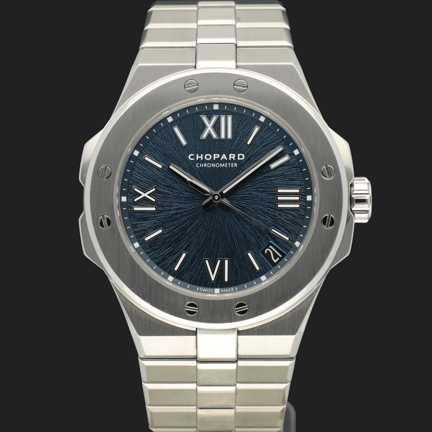 Chopard Alpine Eagle 298600-3001 (2023) - Blauw wijzerplaat 41mm Staal (2/7)