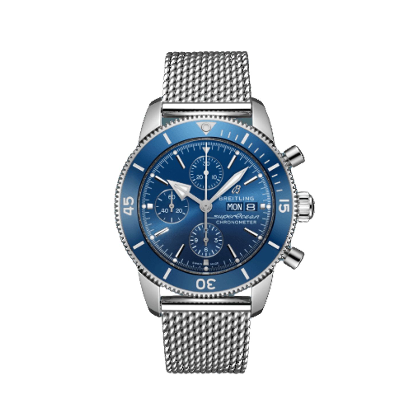 Breitling Superocean Heritage II Chronograph A13313161C1A1 (2024) - Blue dial 44 mm Steel case (1/5)