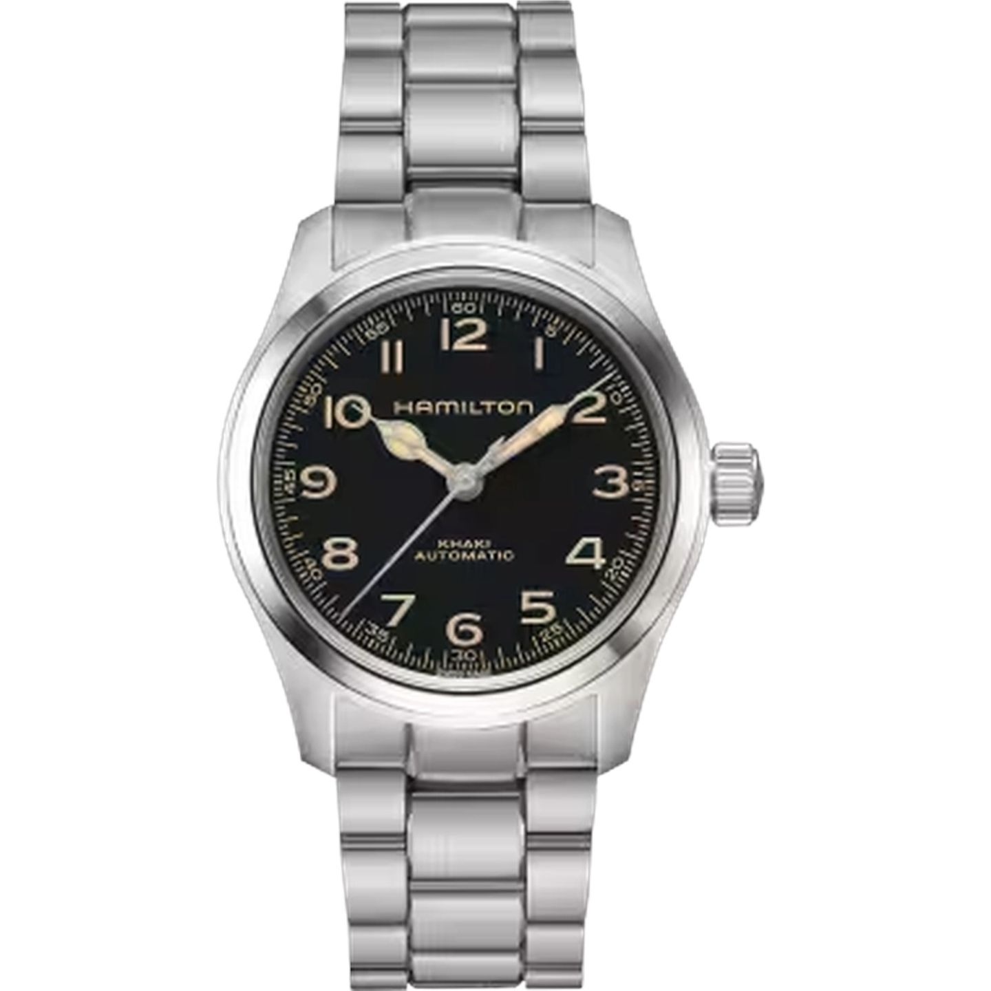 Hamilton Khaki Field H70405130 (2026) - Zwart wijzerplaat 38mm Staal (1/1)