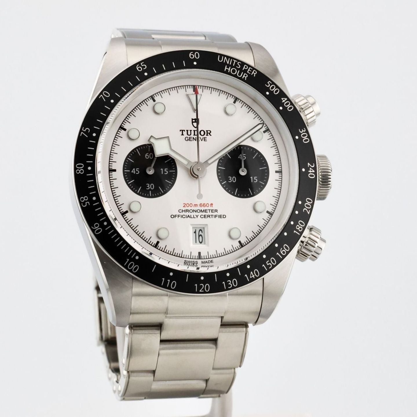 Tudor Black Bay Chrono 79360N (2023) - Wit wijzerplaat 41mm Staal (1/1)