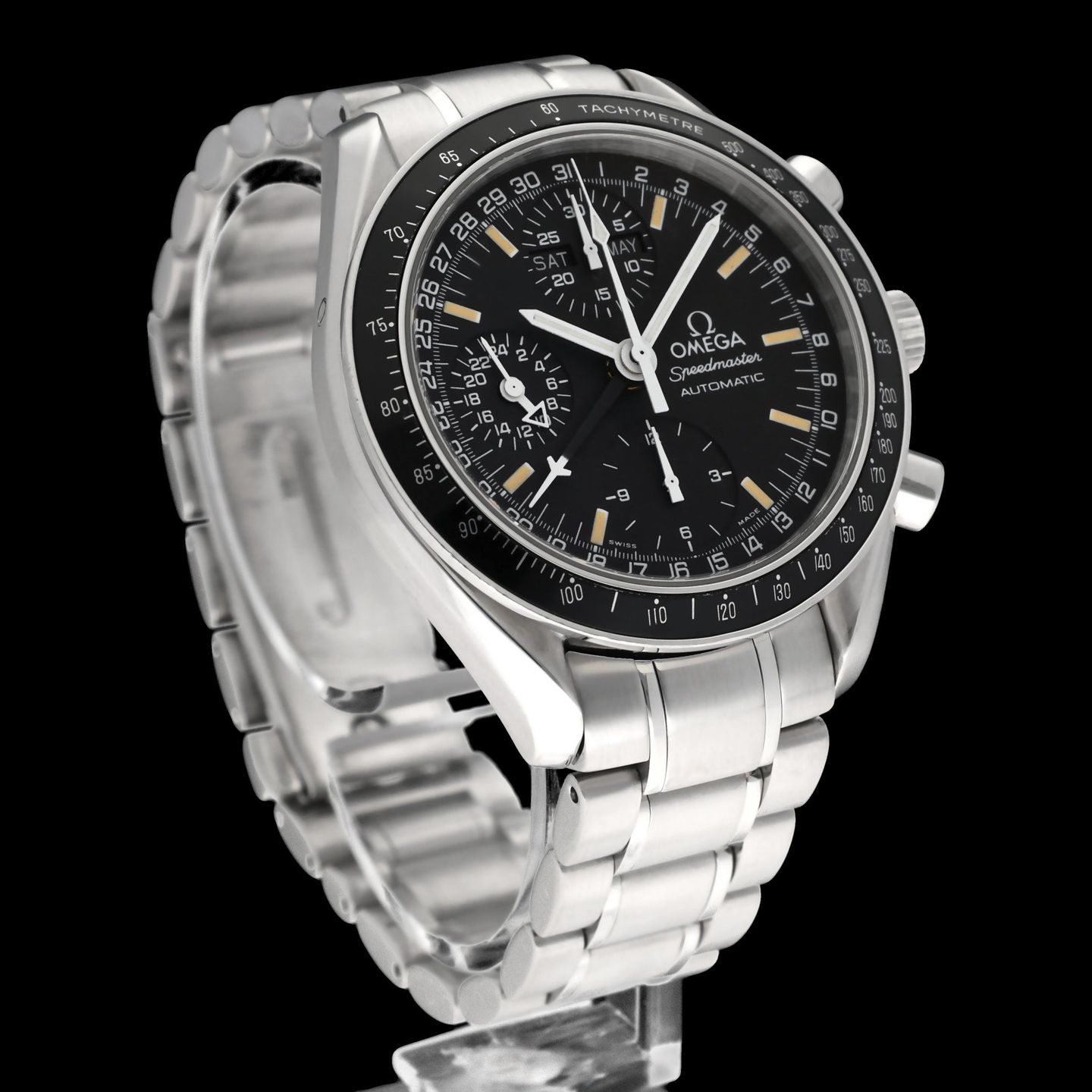 Omega Speedmaster Day Date 3520.50.00 (1998) - Black dial 39 mm Steel case (4/8)