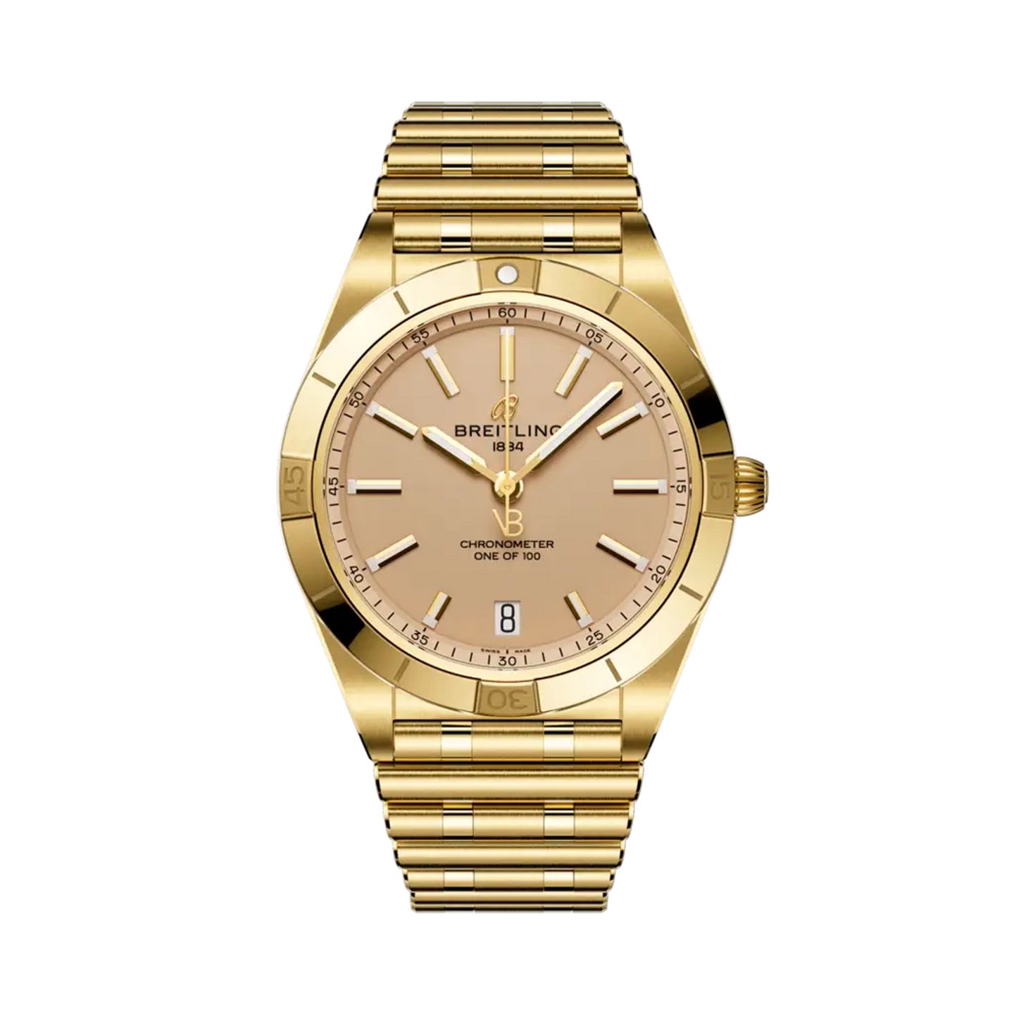 Breitling Chronomat 36 K103801A1A1K1 (2025) - Pink dial 36 mm Yellow Gold case (1/1)