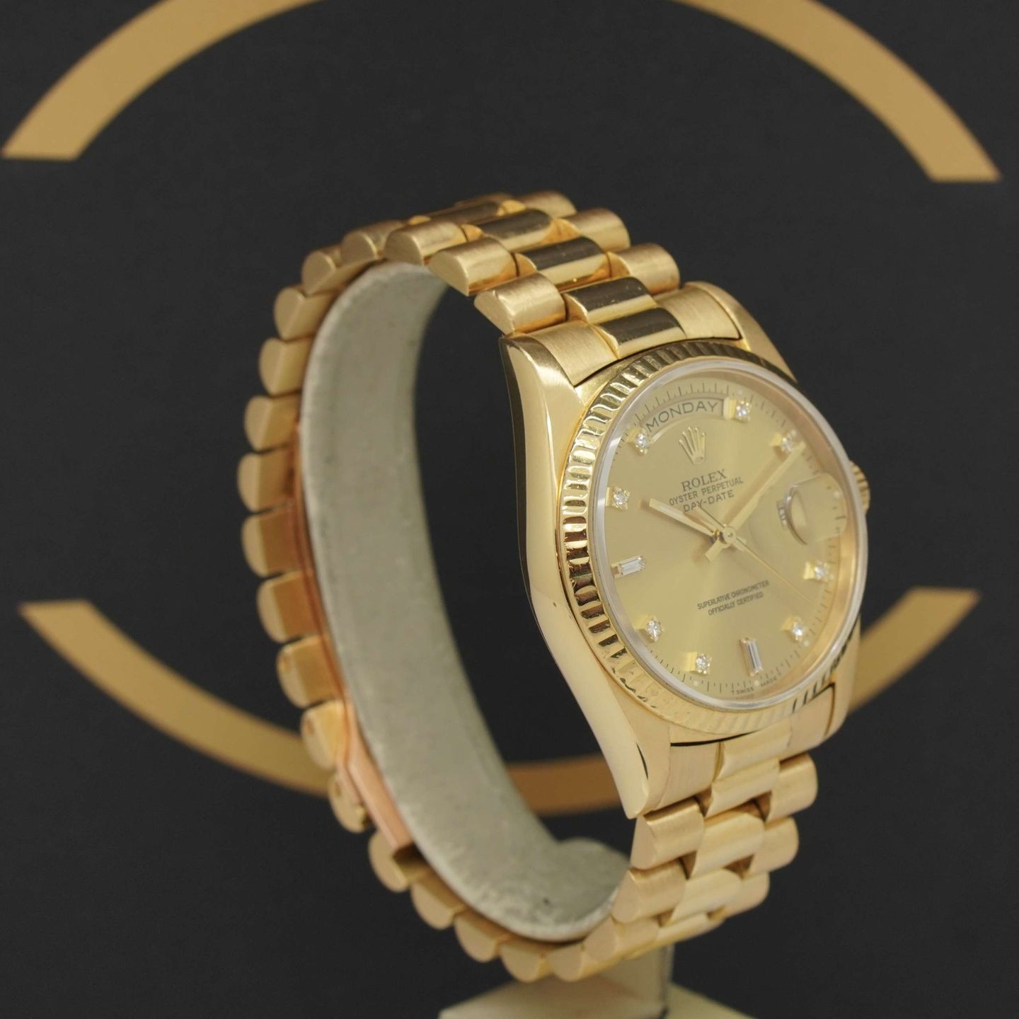 Rolex Day-Date 36 18238 (1990) - Gold dial 36 mm Yellow Gold case (3/7)