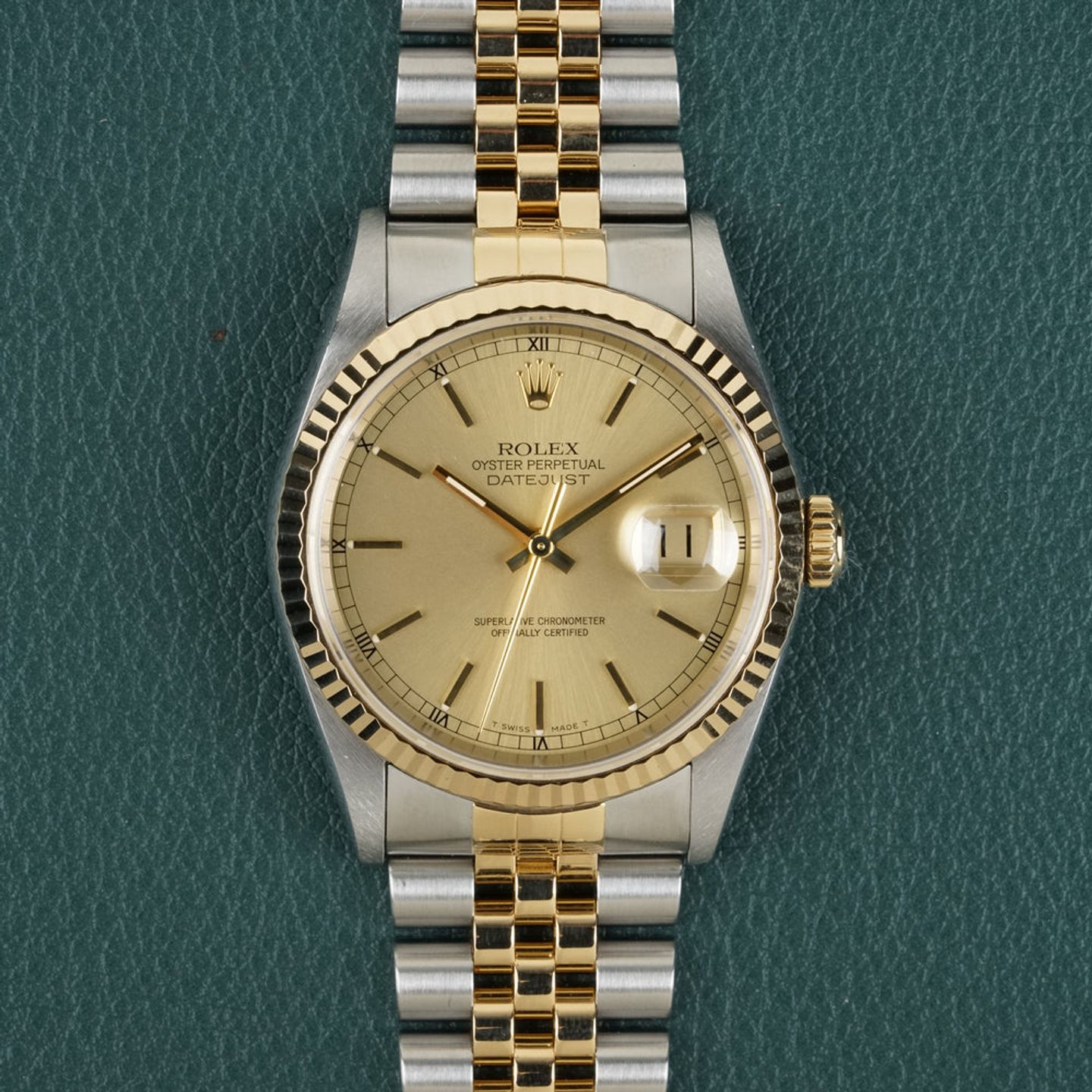 Rolex Datejust 36 16233 (1997) - 36 mm Gold/Steel case (3/8)