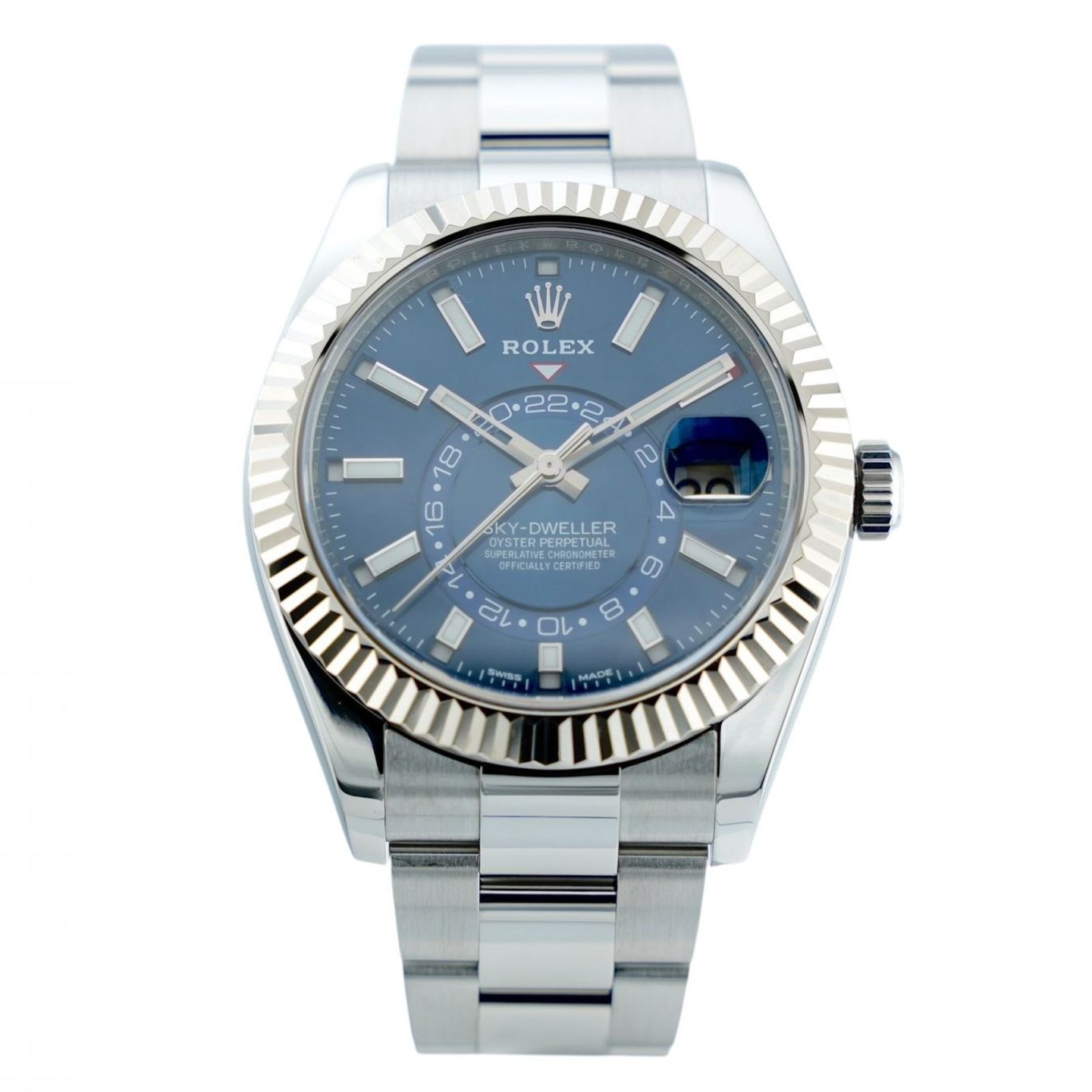 Rolex Sky-Dweller 326934 (2018) - Blue dial 42 mm Steel case (1/8)