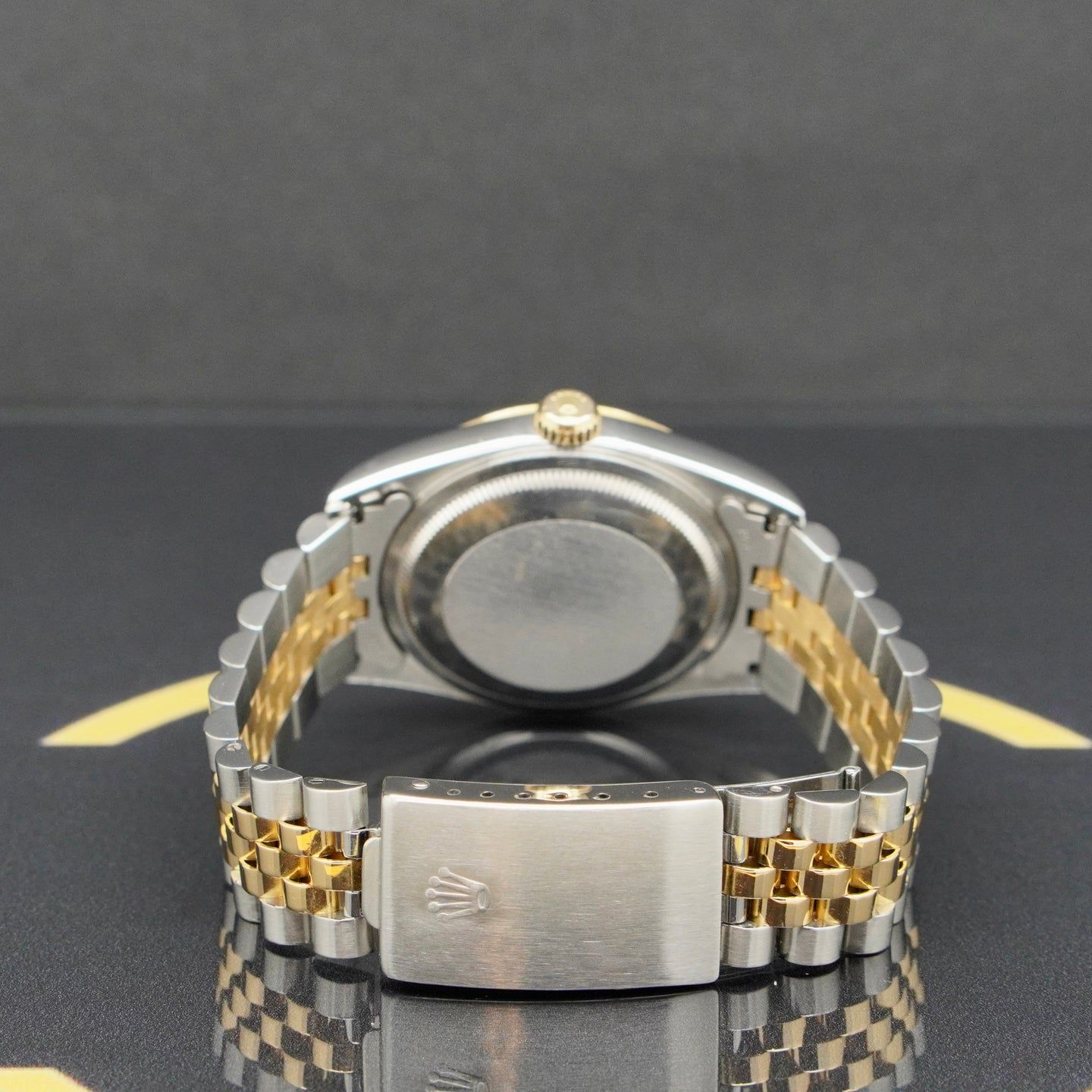 Rolex Datejust 36 16233 (1998) - Gold dial 36 mm Gold/Steel case (7/7)