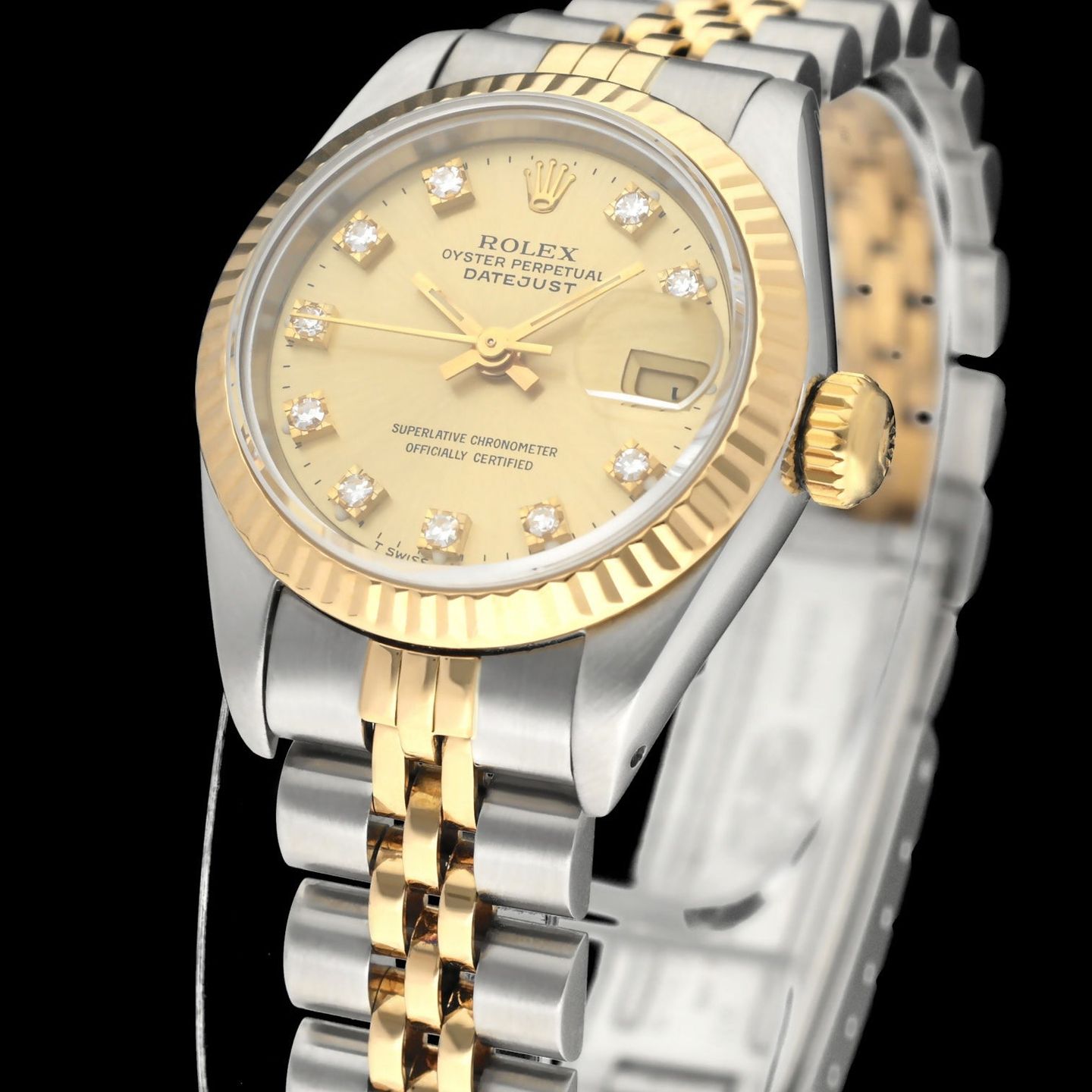 Rolex Lady-Datejust 69173G (1990) - 26 mm Gold/Steel case (6/7)
